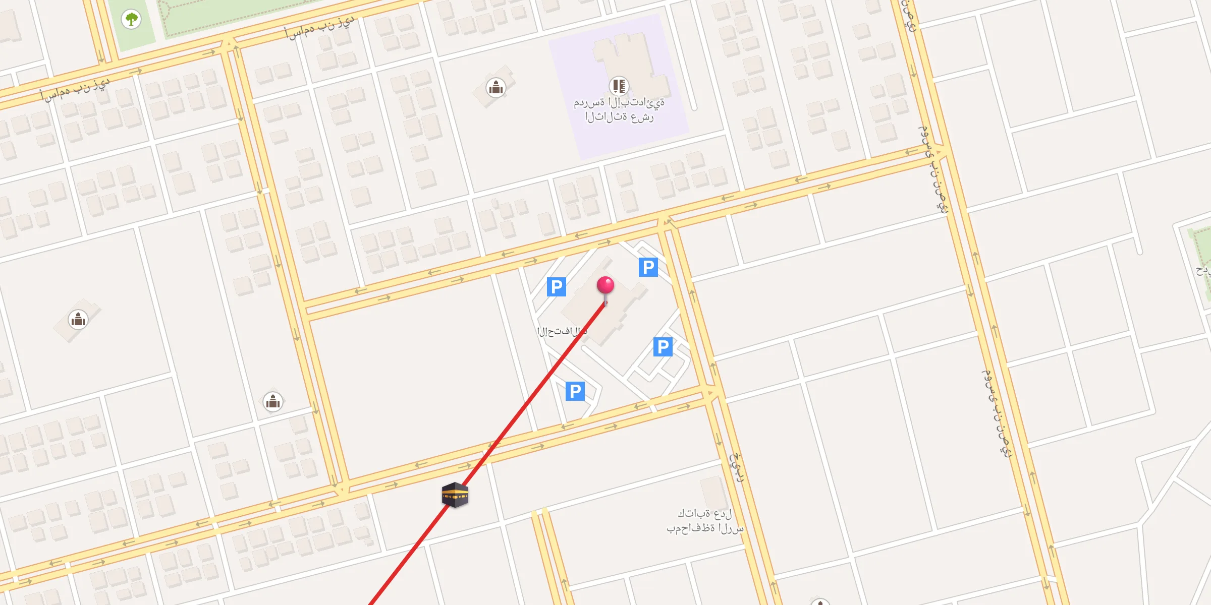 Carte de localisation : جامع خليفة حماد الشايع