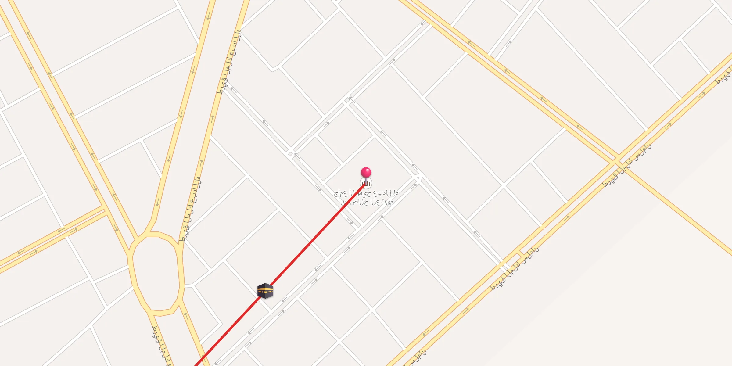 Carte de localisation : جامع الشيخ عبدالله بن صالح العثيم