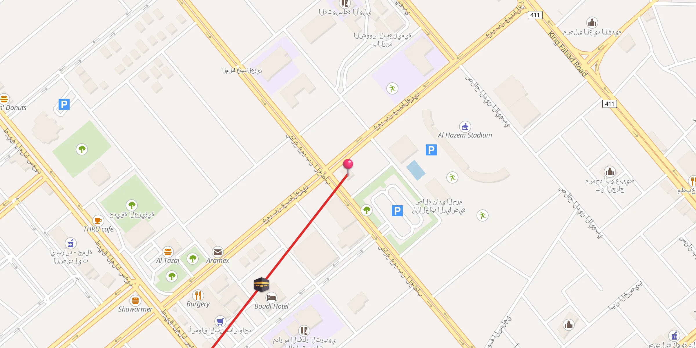 Carte de localisation : مسجد خلاد بن عمرو