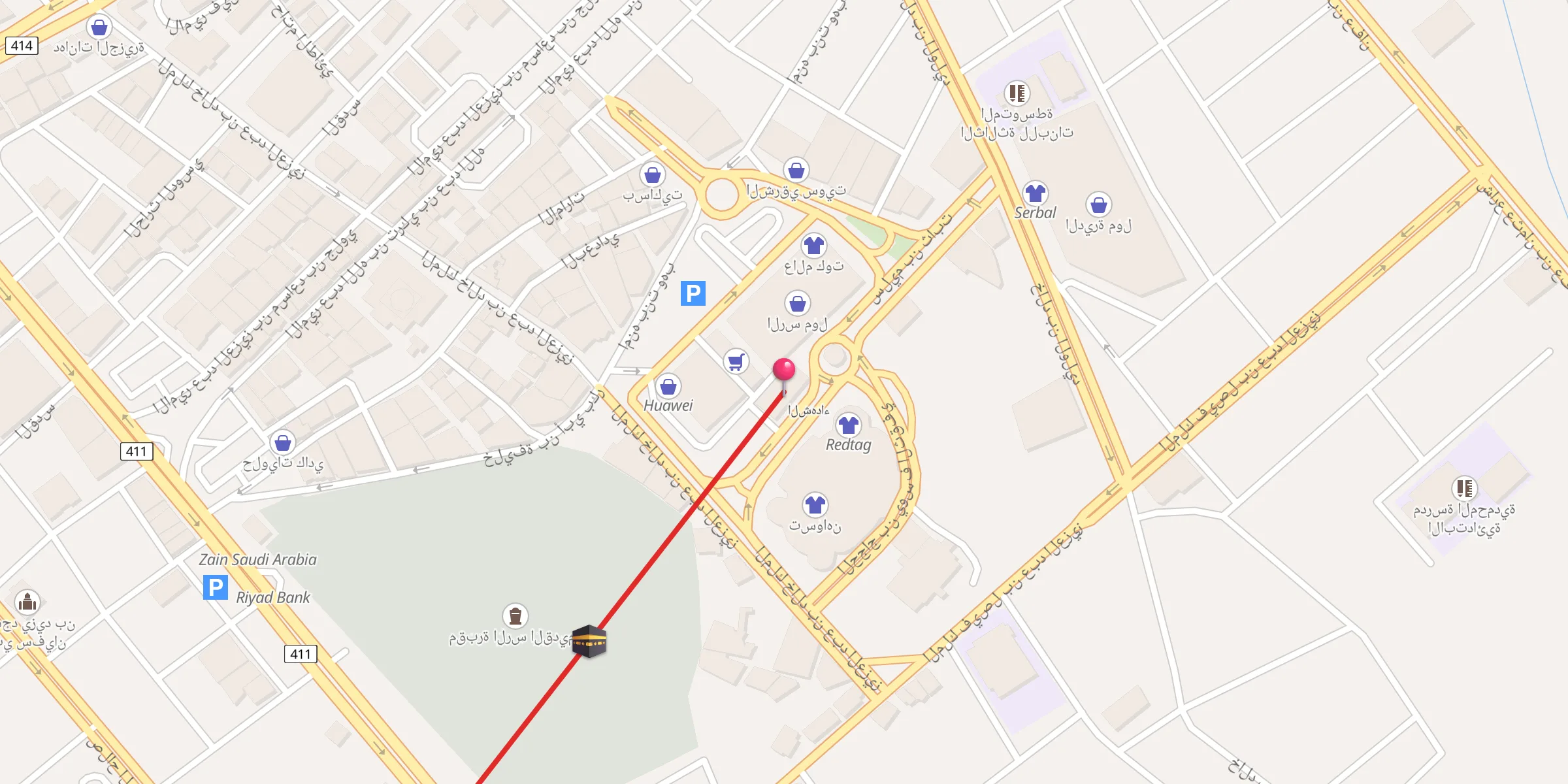 Carte de localisation : مسجد أنس بن النضر