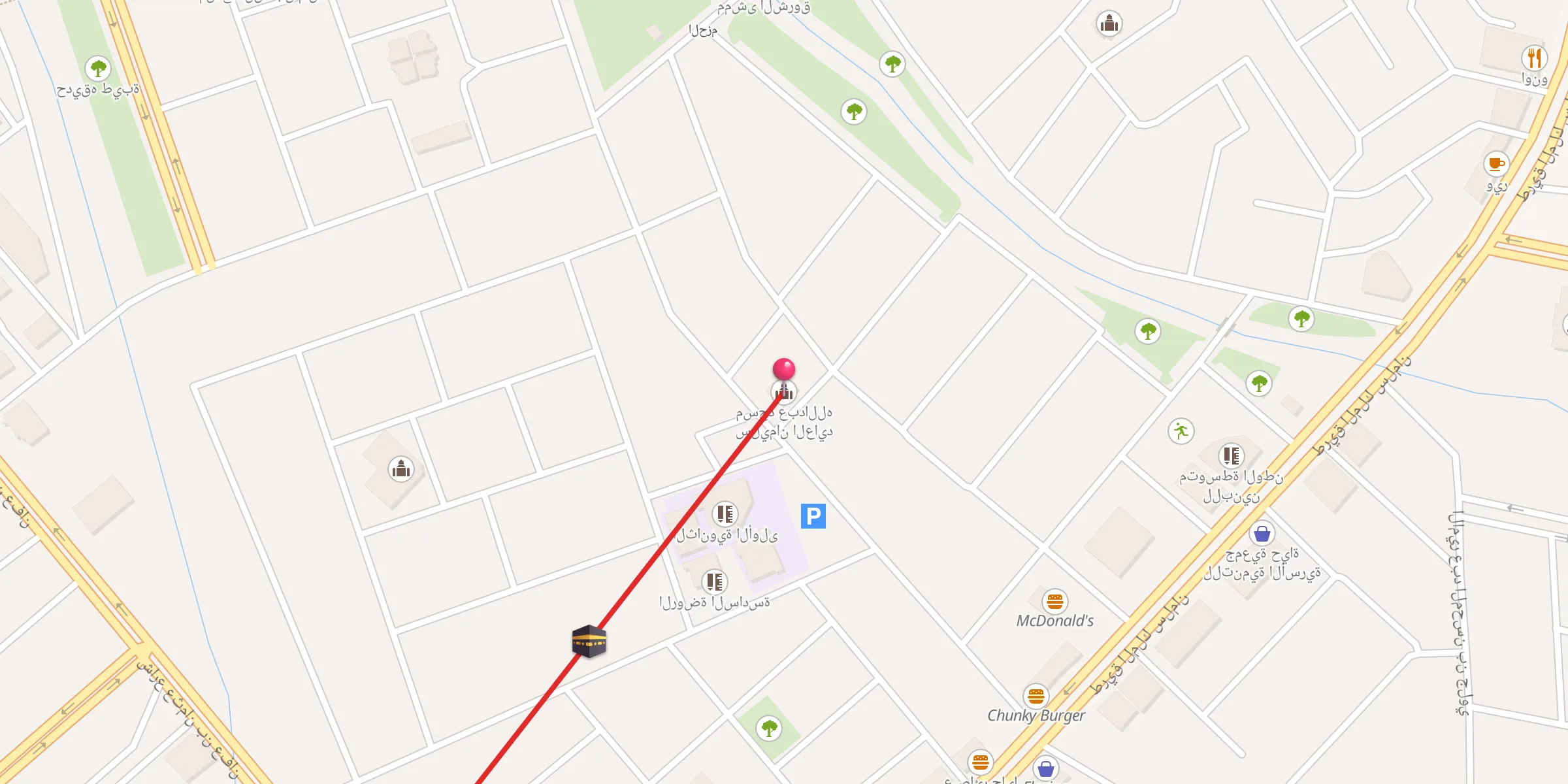 Carte de localisation : مسجد عبدالله سليمان العايد