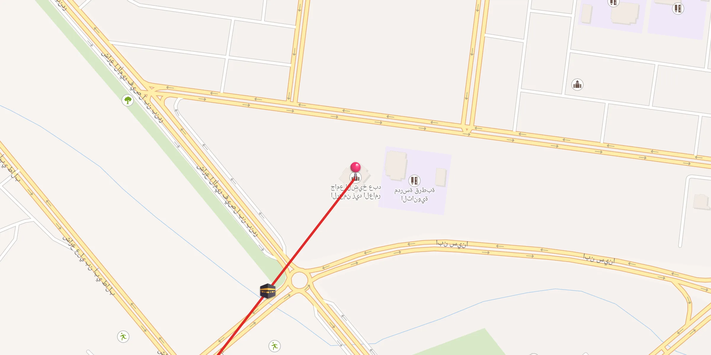 Carte de localisation : جامع الشيخ عبد الرحمن زيد العامر