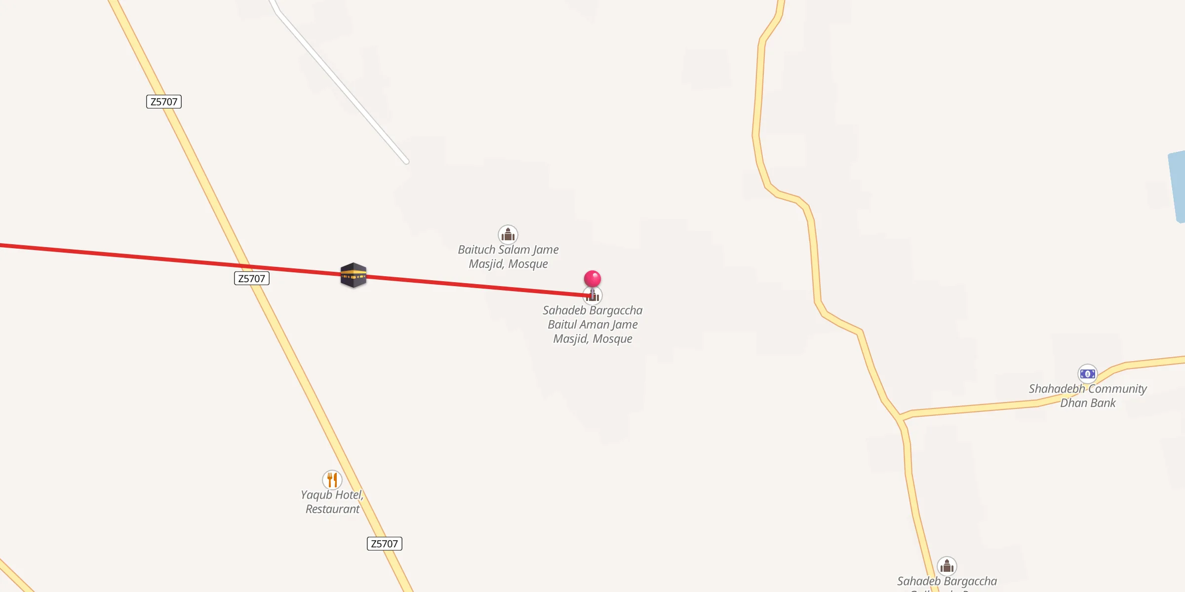 Carte de localisation : Sahadeb Bargaccha Baitul Aman Jame Masjid, Mosque