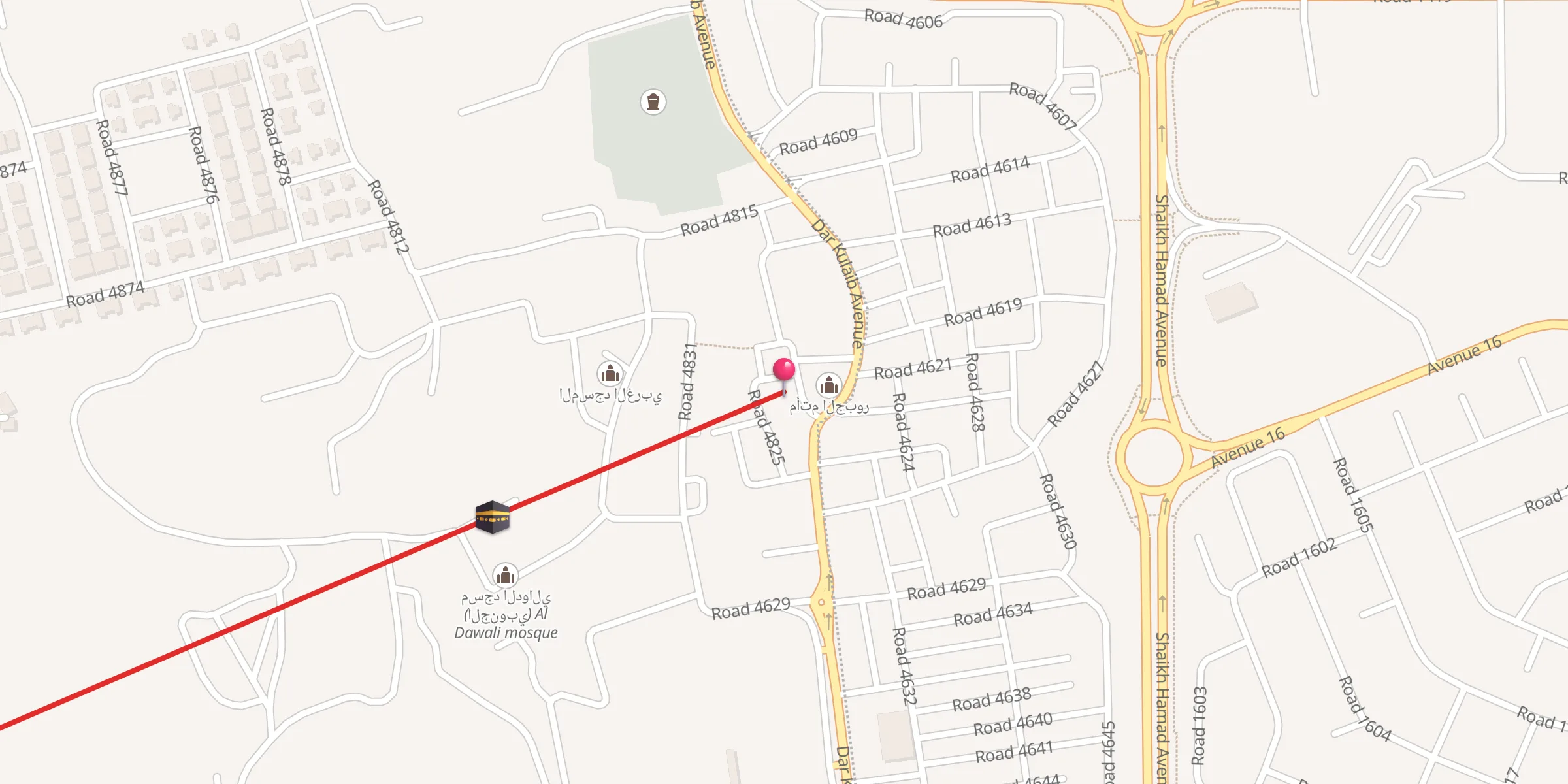 Carte de localisation : جامع الإمام علي (ع)