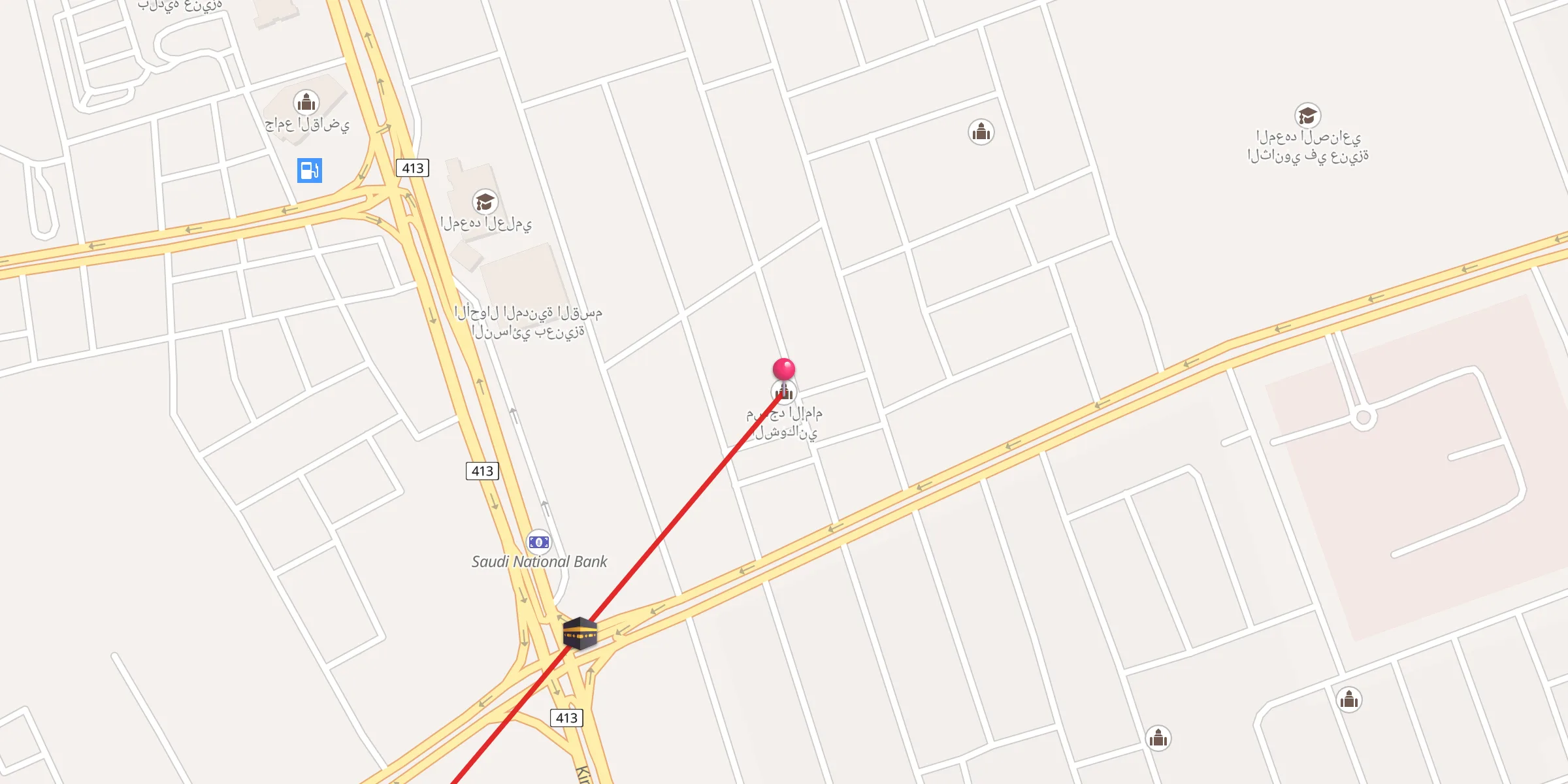 Carte de localisation : مسجد الإمام الشوكاني
