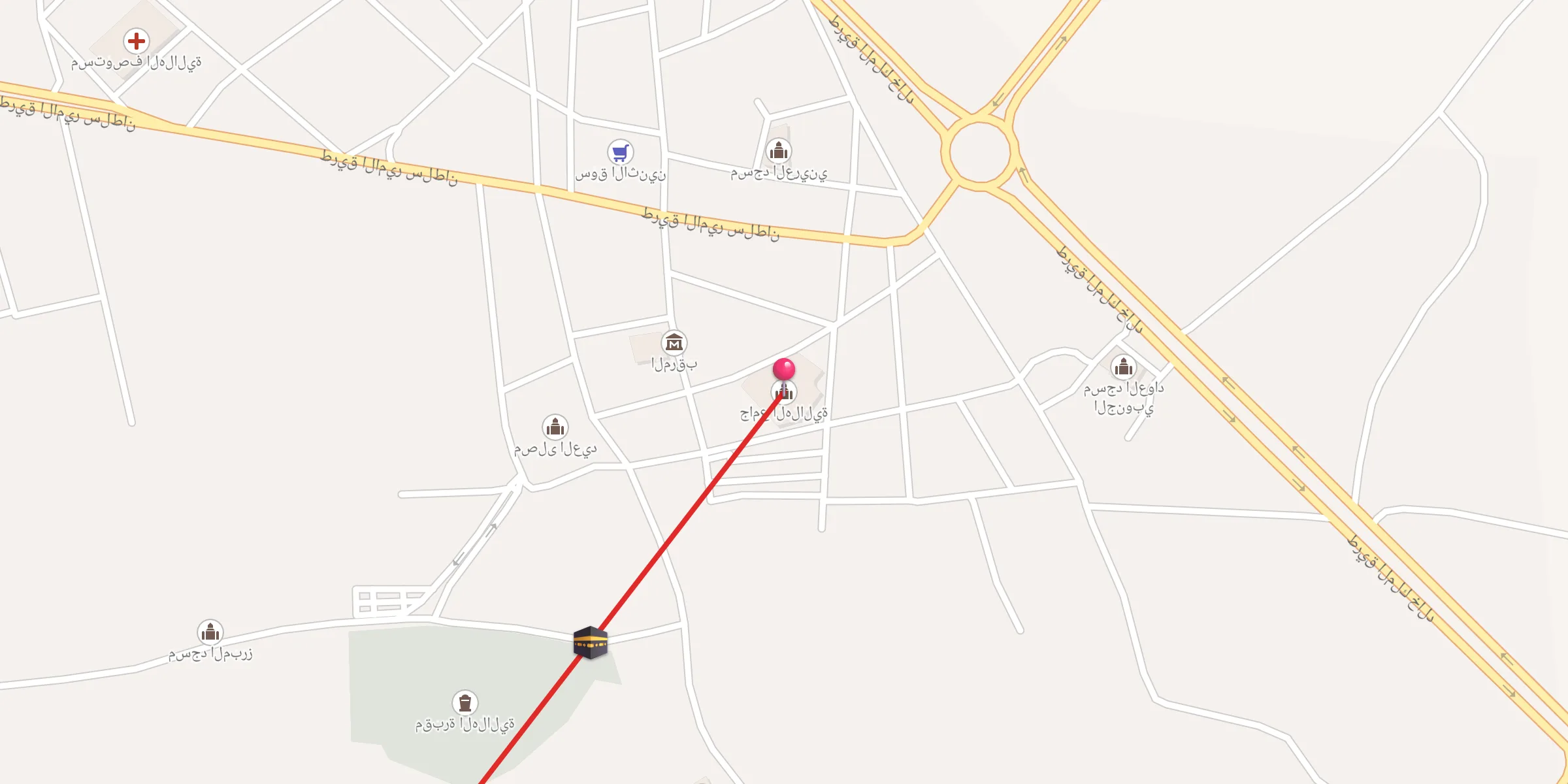Carte de localisation : جامع الهلالية