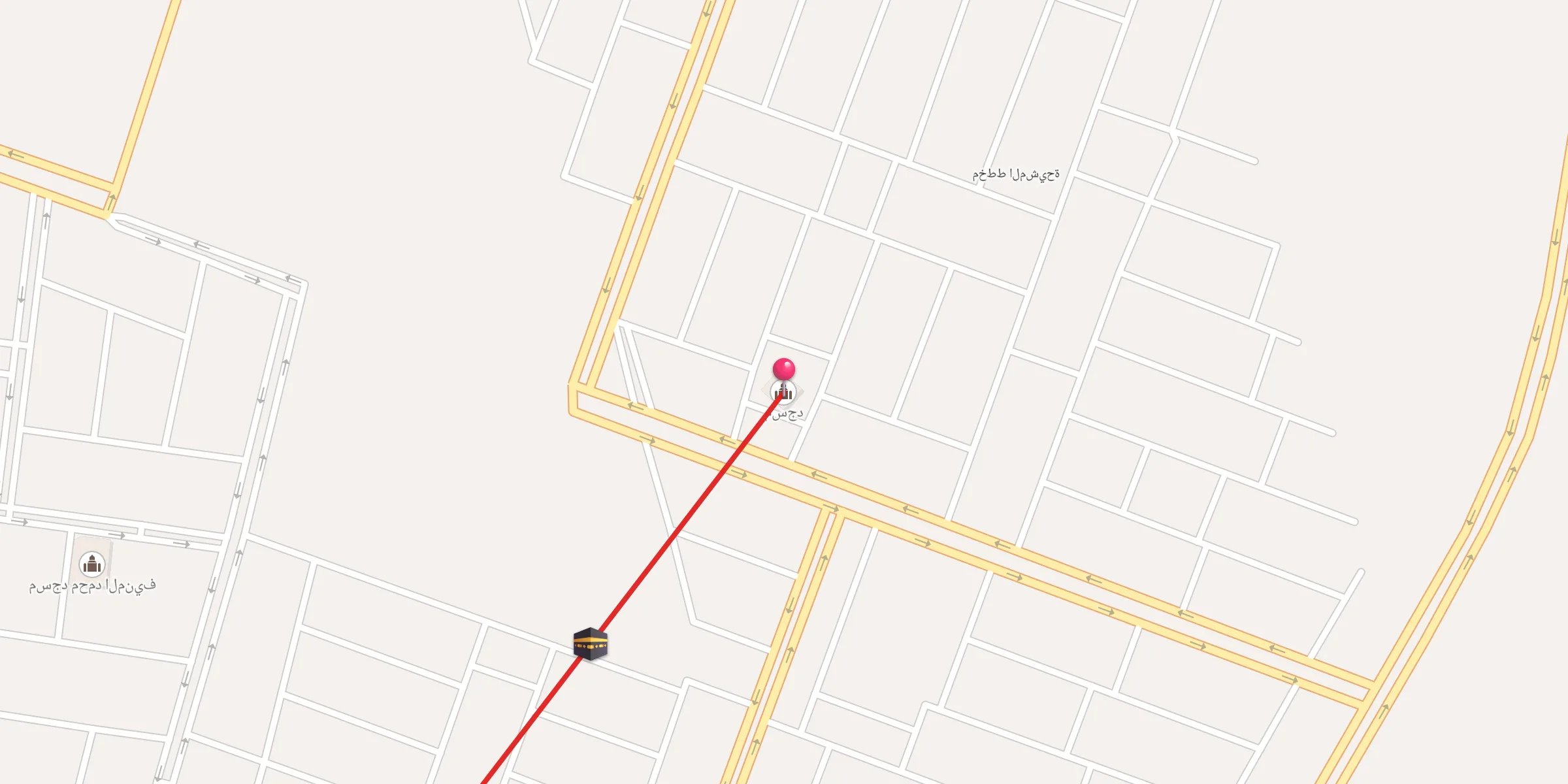 Carte de localisation : مسجد