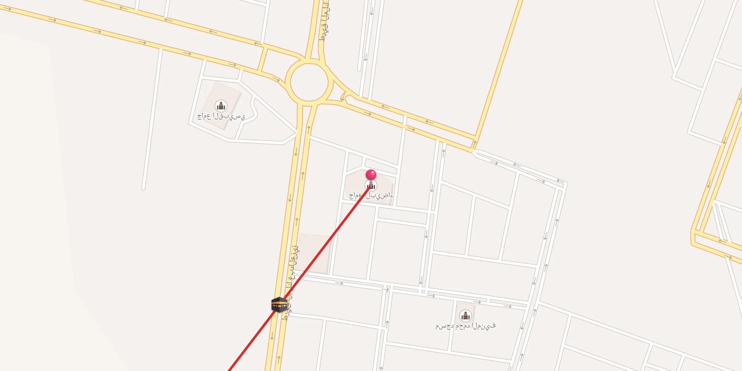 Carte de localisation : جامع البيضاء