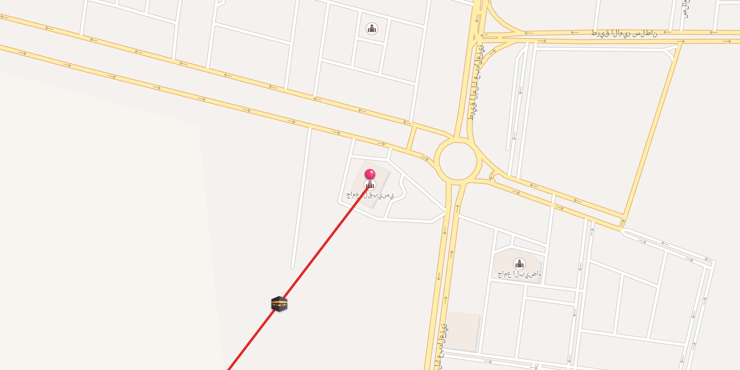 Carte de localisation : جامع القبيسي