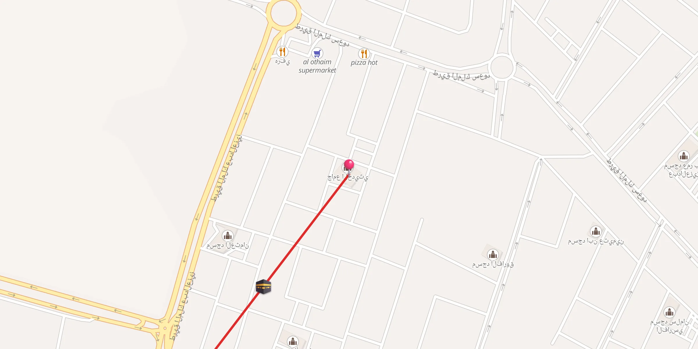 Carte de localisation : جامع الحديثي