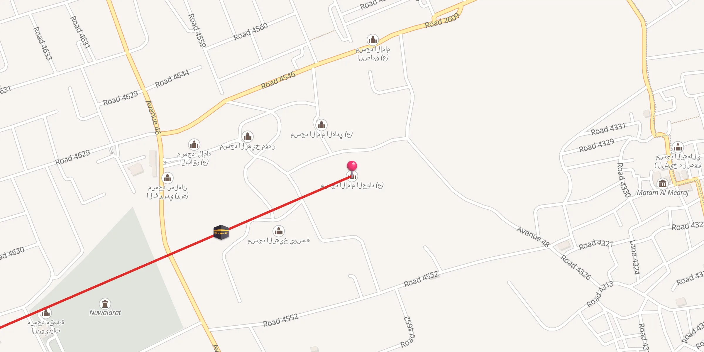Carte de localisation : مسجد الإمام الجواد (ع)