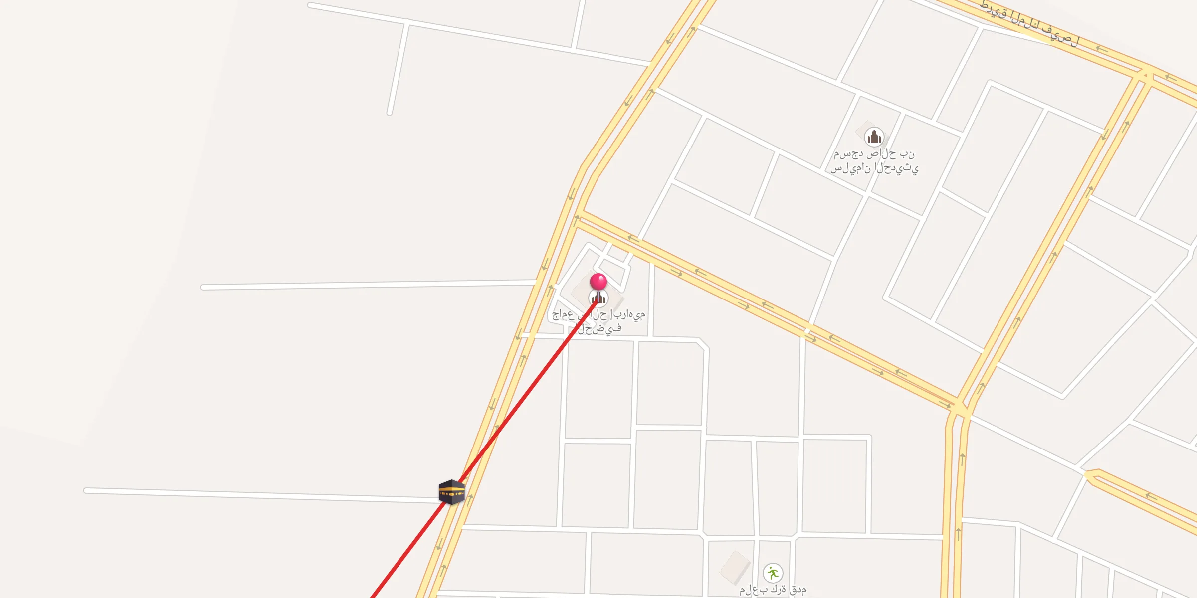 Carte de localisation : جامع صالح إبراهيم الحضيف