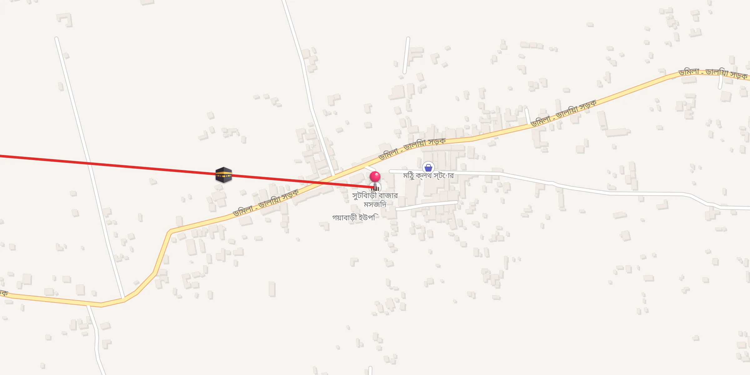 Carte de localisation : সুটিবাড়ী বাজার মসজিদ