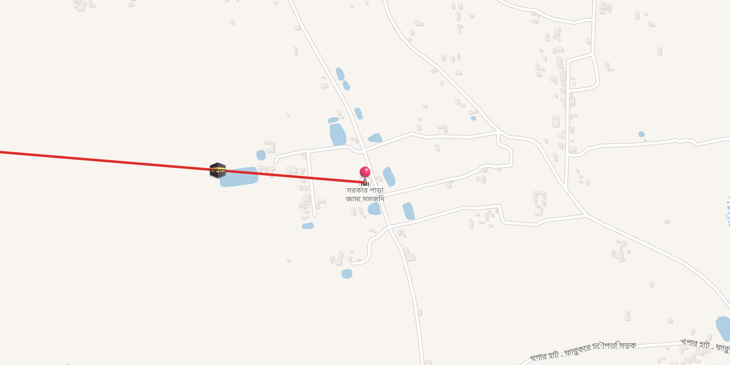 Carte de localisation : সরকার পাড়া জামে মসজিদ
