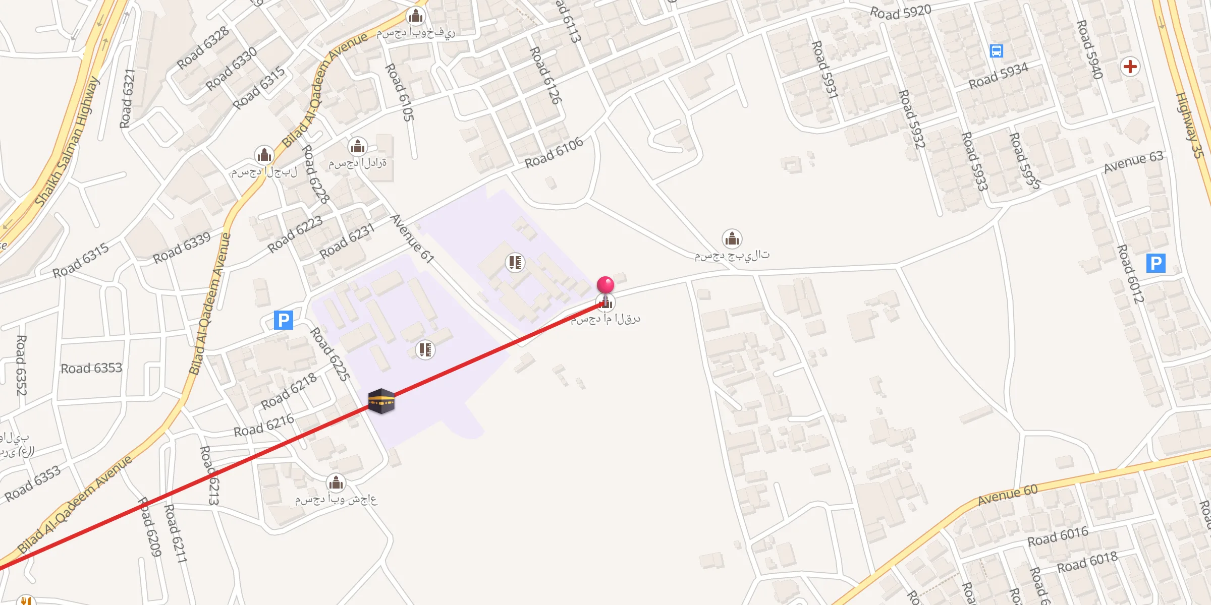 Carte de localisation : مسجد أم القرد
