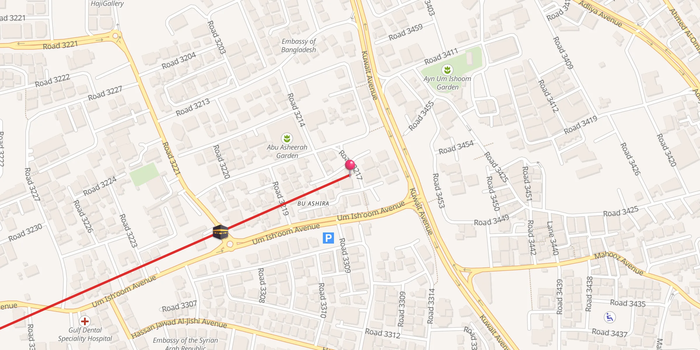 Carte de localisation : مسجد الإمام الكاظم (ع)