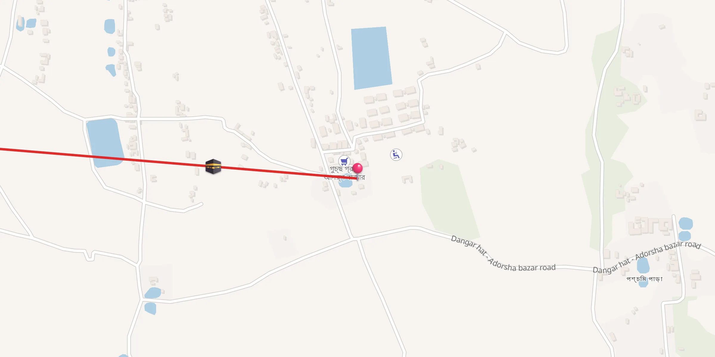 Carte de localisation : আদর্শ বাজার মসজিদ