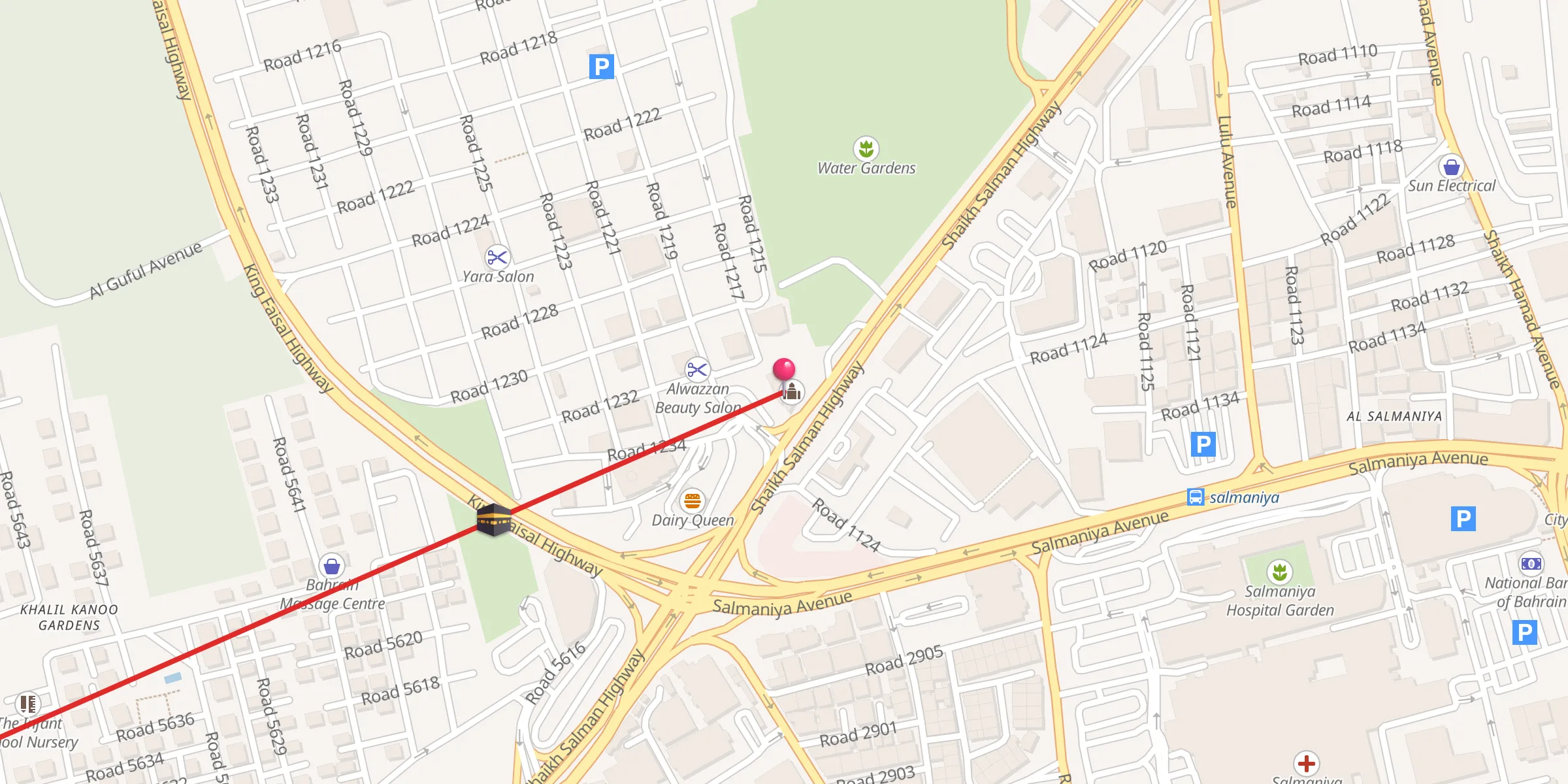 Carte de localisation : جامع الإمام الصادق (ع) Imam Sadiq Mosque