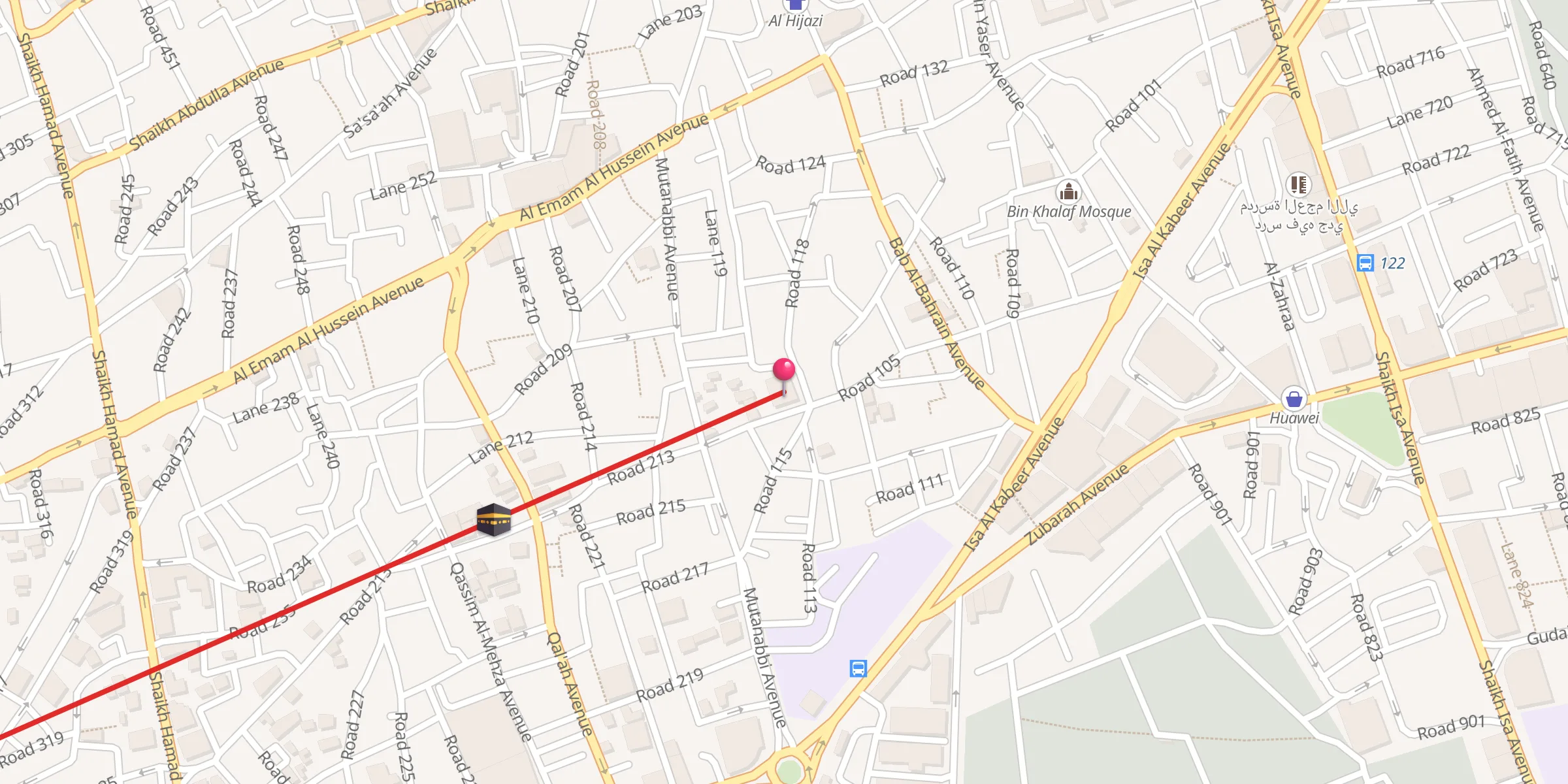 Carte de localisation : Mo'min mosque