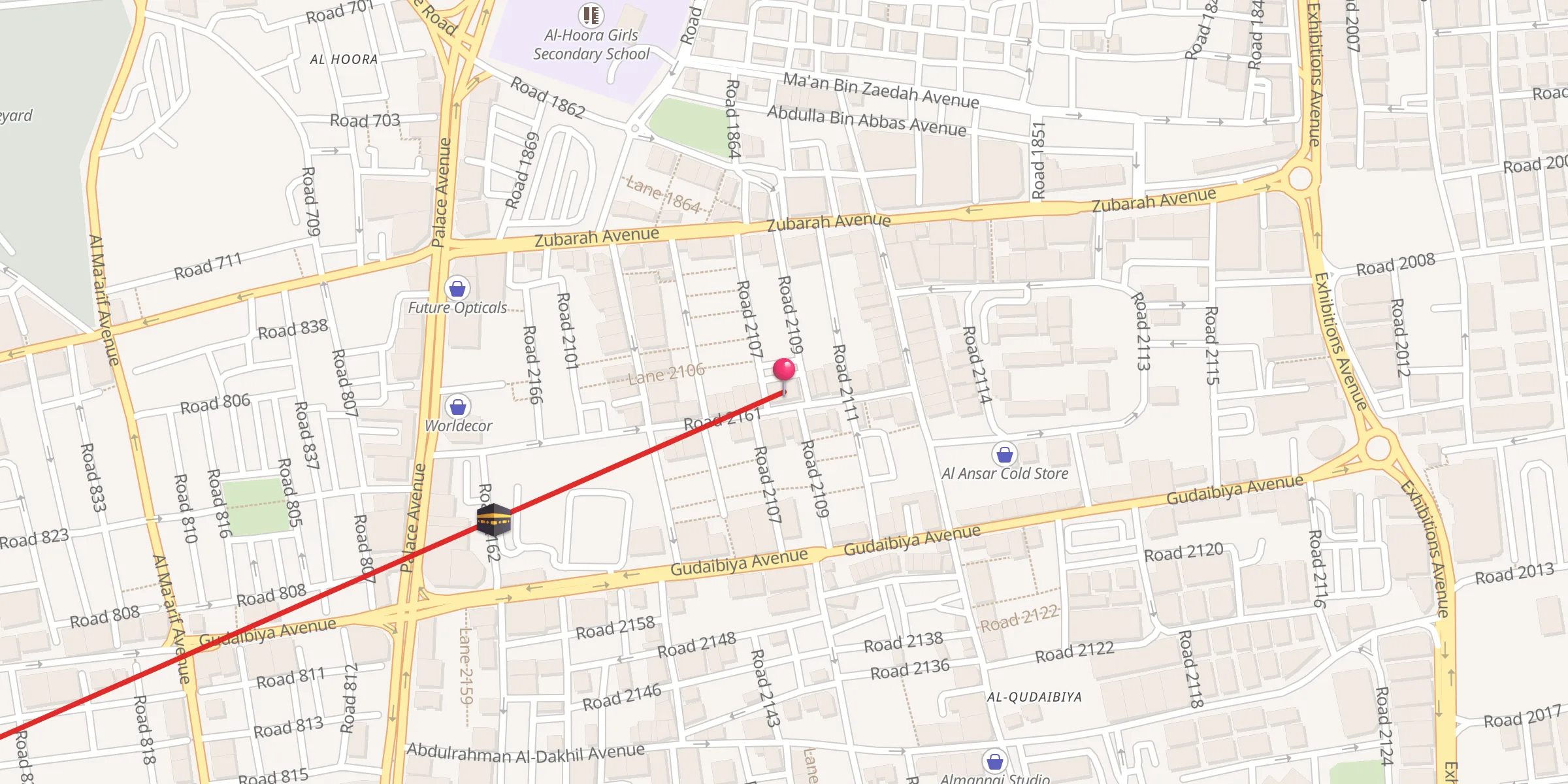 Carte de localisation : Mustafa Mosque