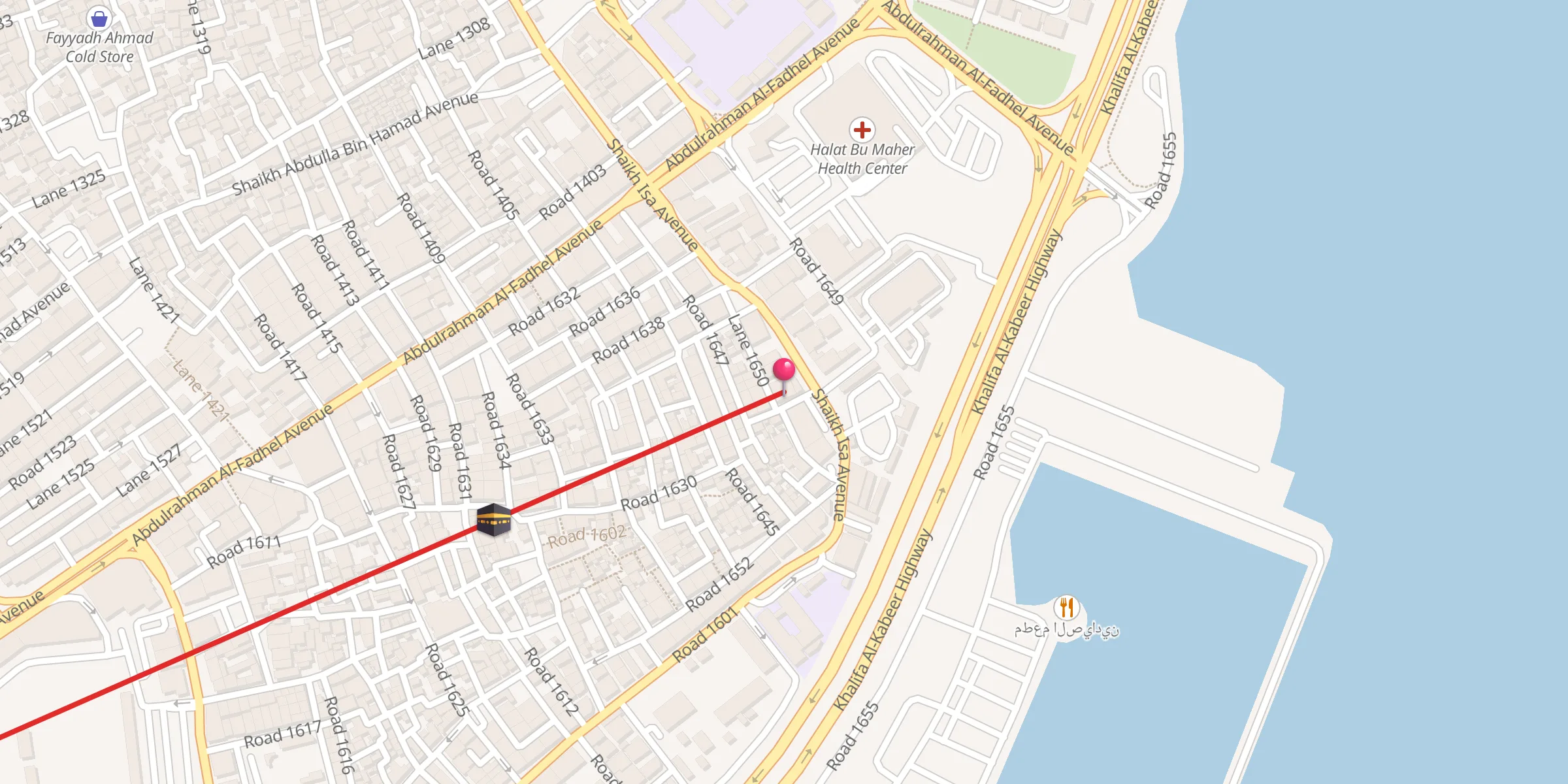 Carte de localisation : AL Moosa Mosqe