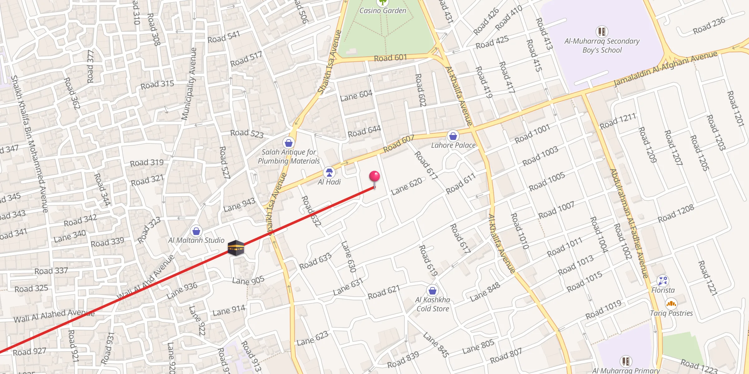 Carte de localisation : جامع الحِياك