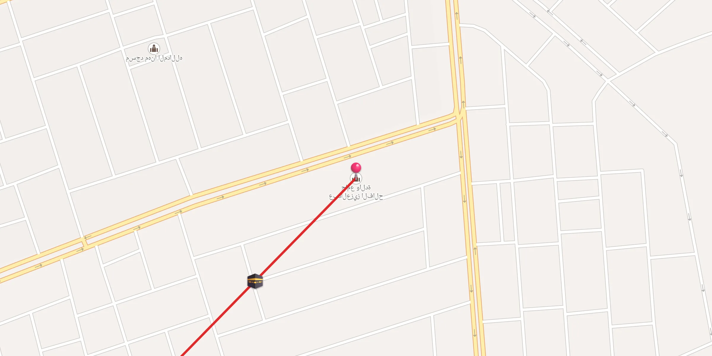 Carte de localisation : جامع والدة عبدالعزيز الفالح