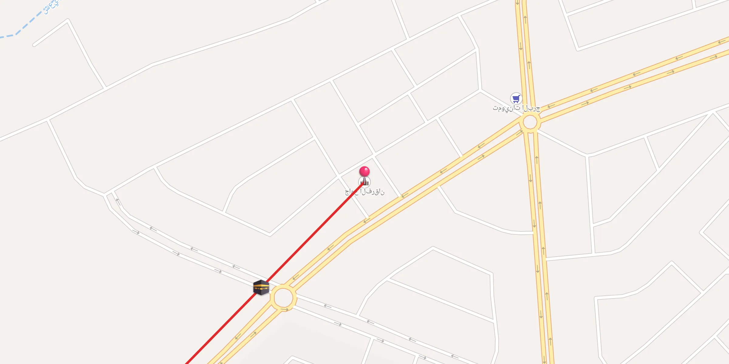 Carte de localisation : جامع الفرقان