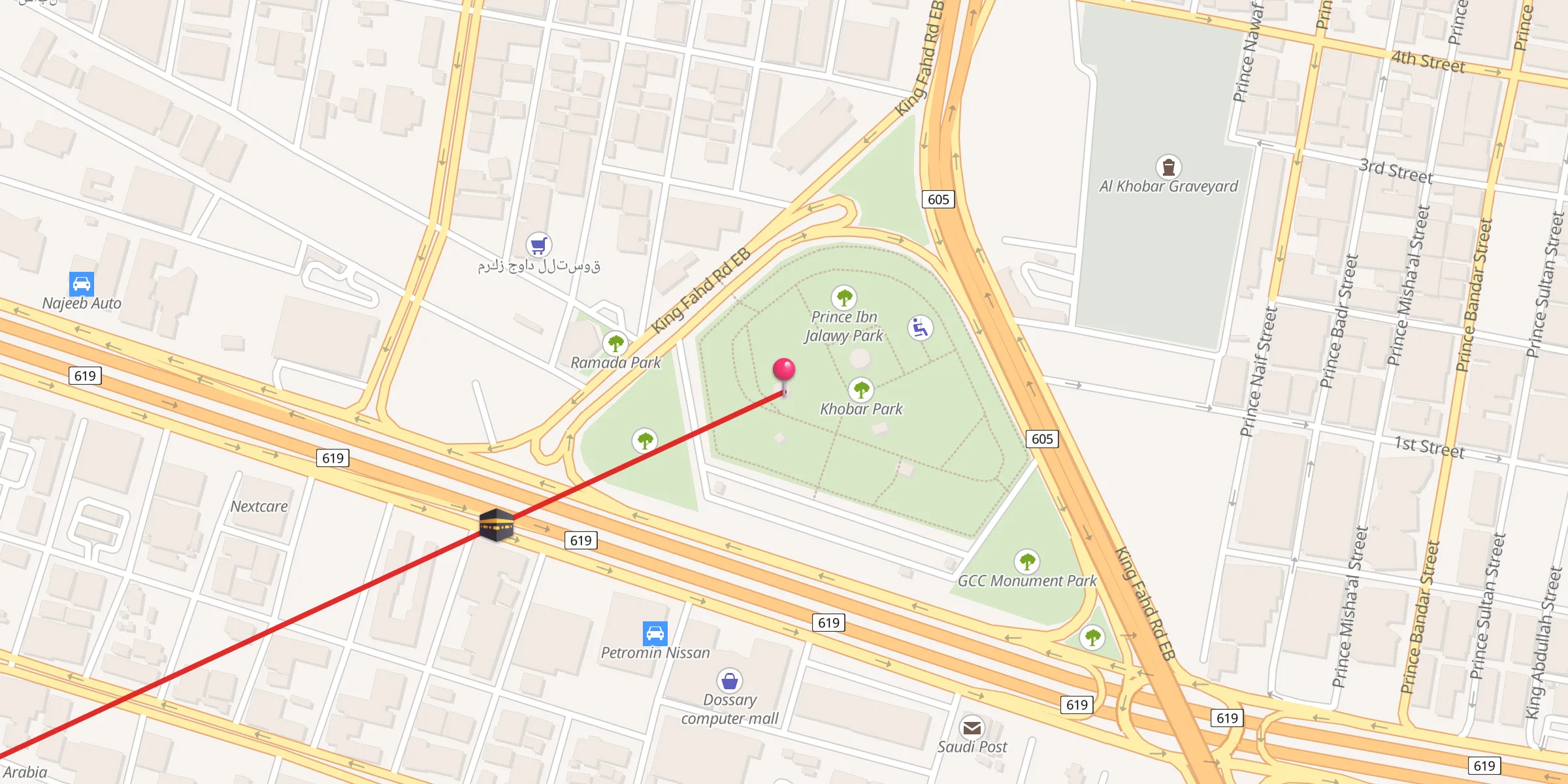 Carte de localisation : Female Pryaing Area