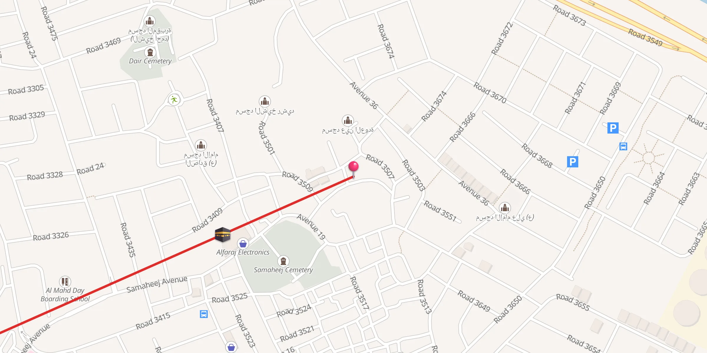 Carte de localisation : مسجد الإمام الحسن (ع)