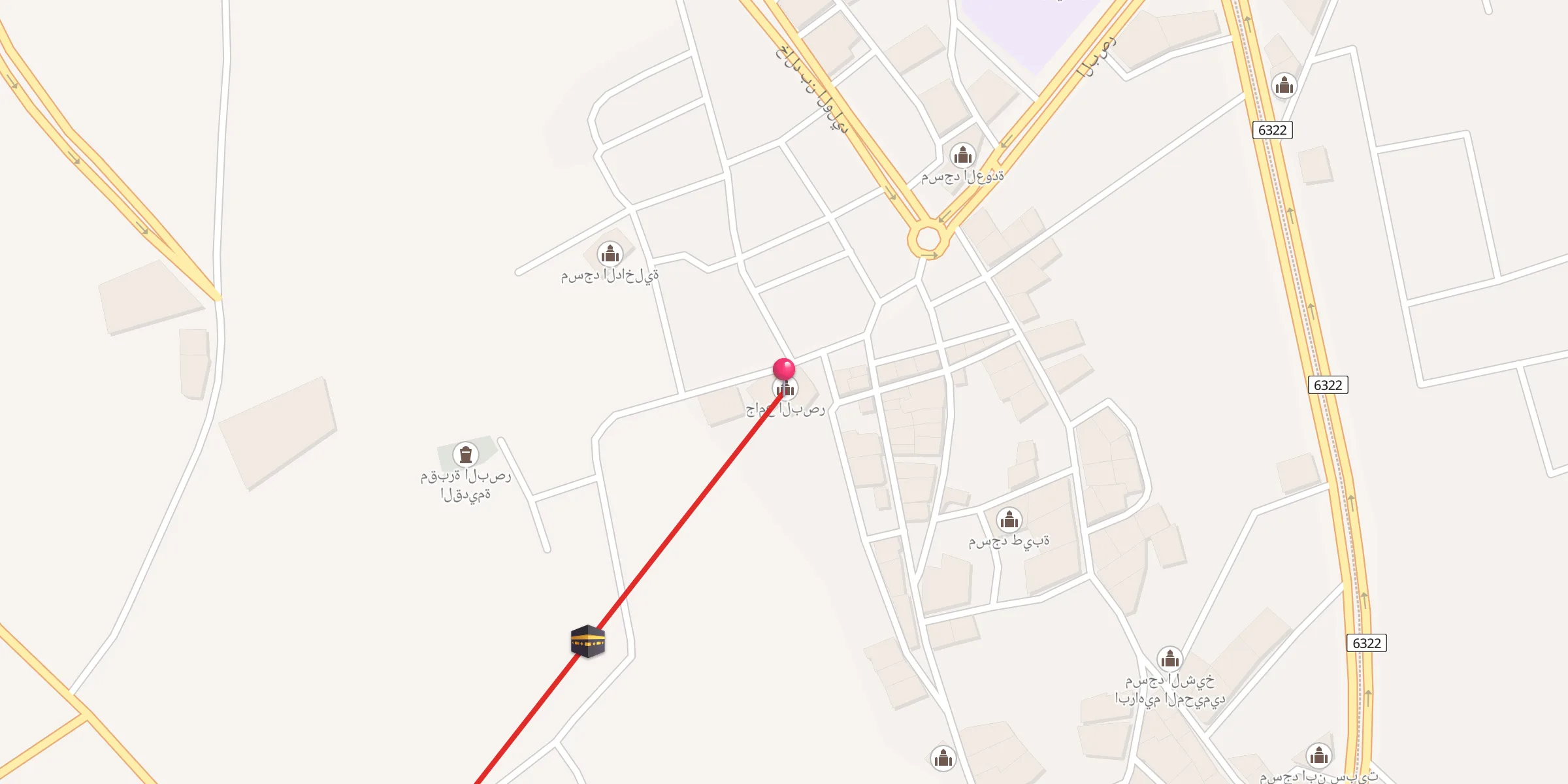 Carte de localisation : جامع البصر