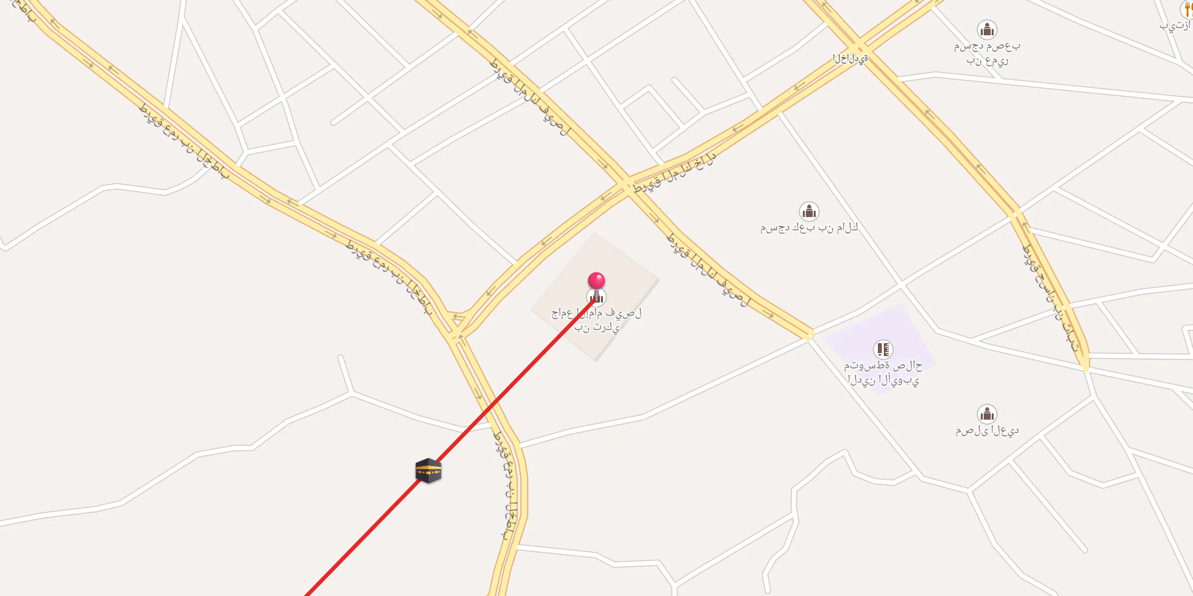 Carte de localisation : جامع الإمام فيصل بن تركي