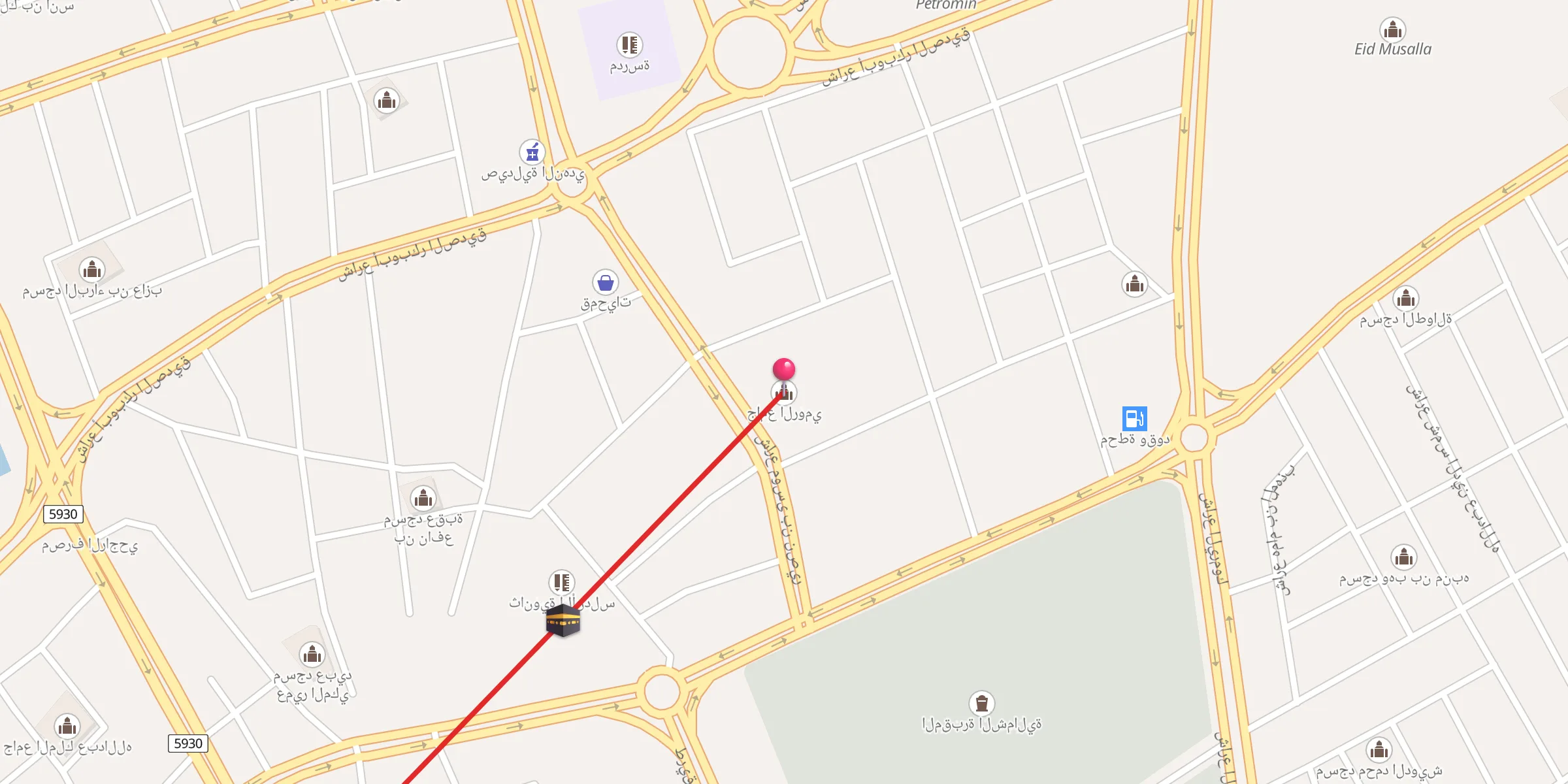 Carte de localisation : جامع الرومي