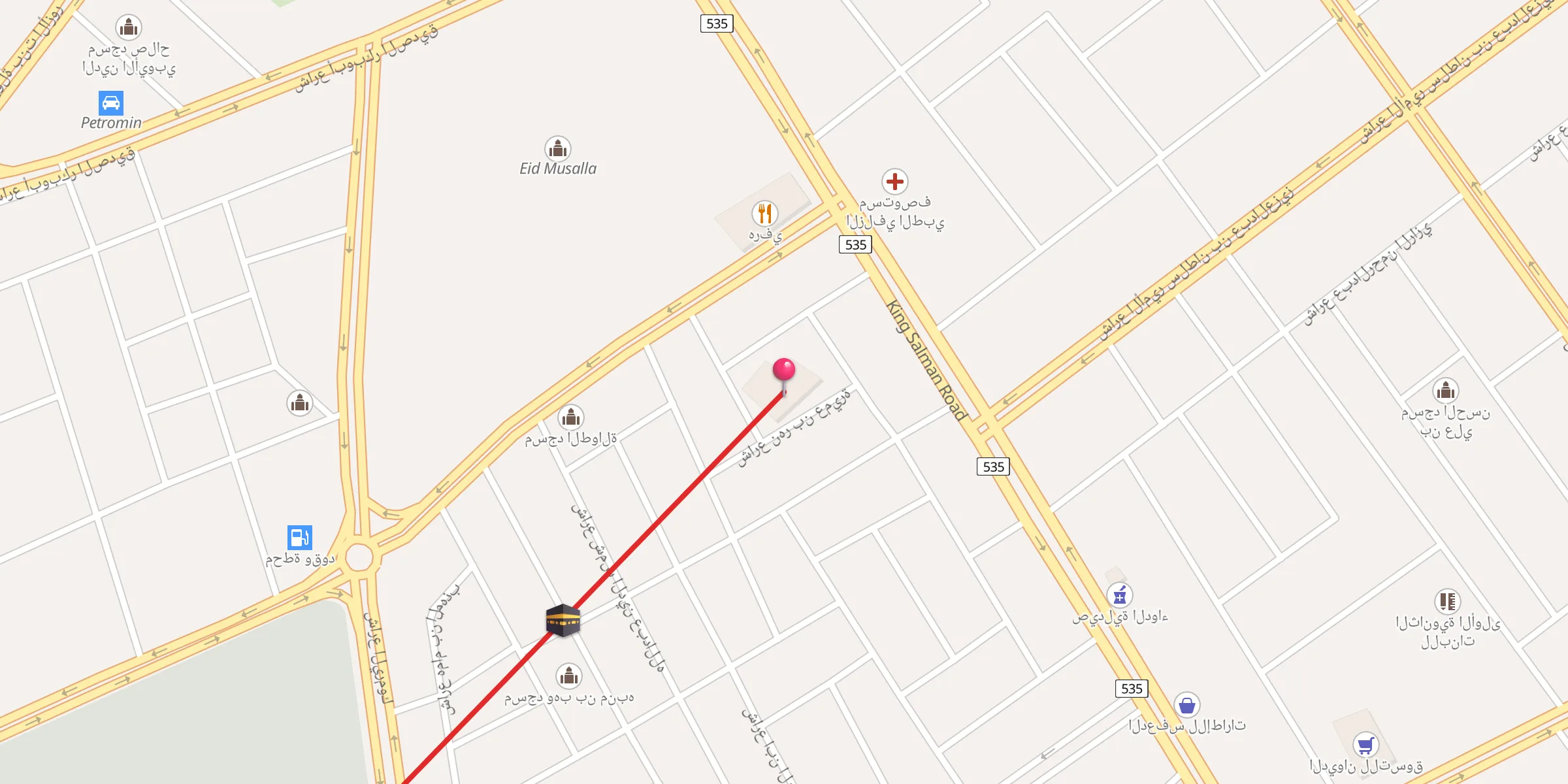 Carte de localisation : جامع الدويش