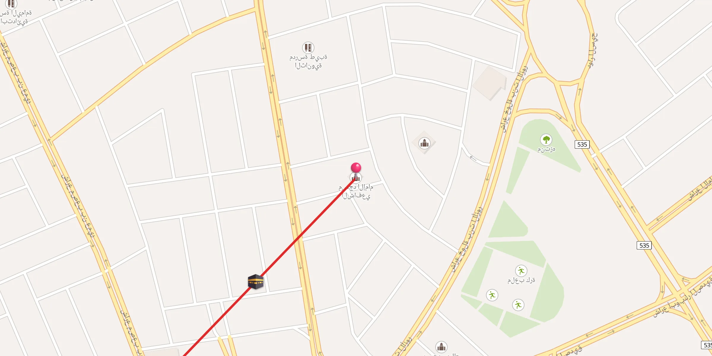 Carte de localisation : مسجد الإمام الشافعي