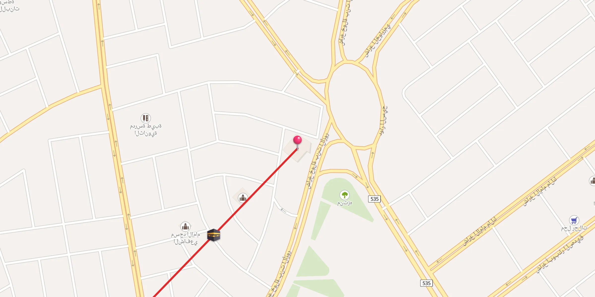 Carte de localisation : جامع الشيخ ابن عثيمين