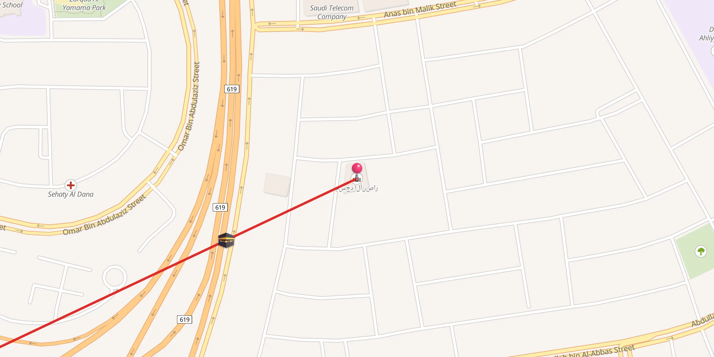 Carte de localisation : مسجد الأنصار