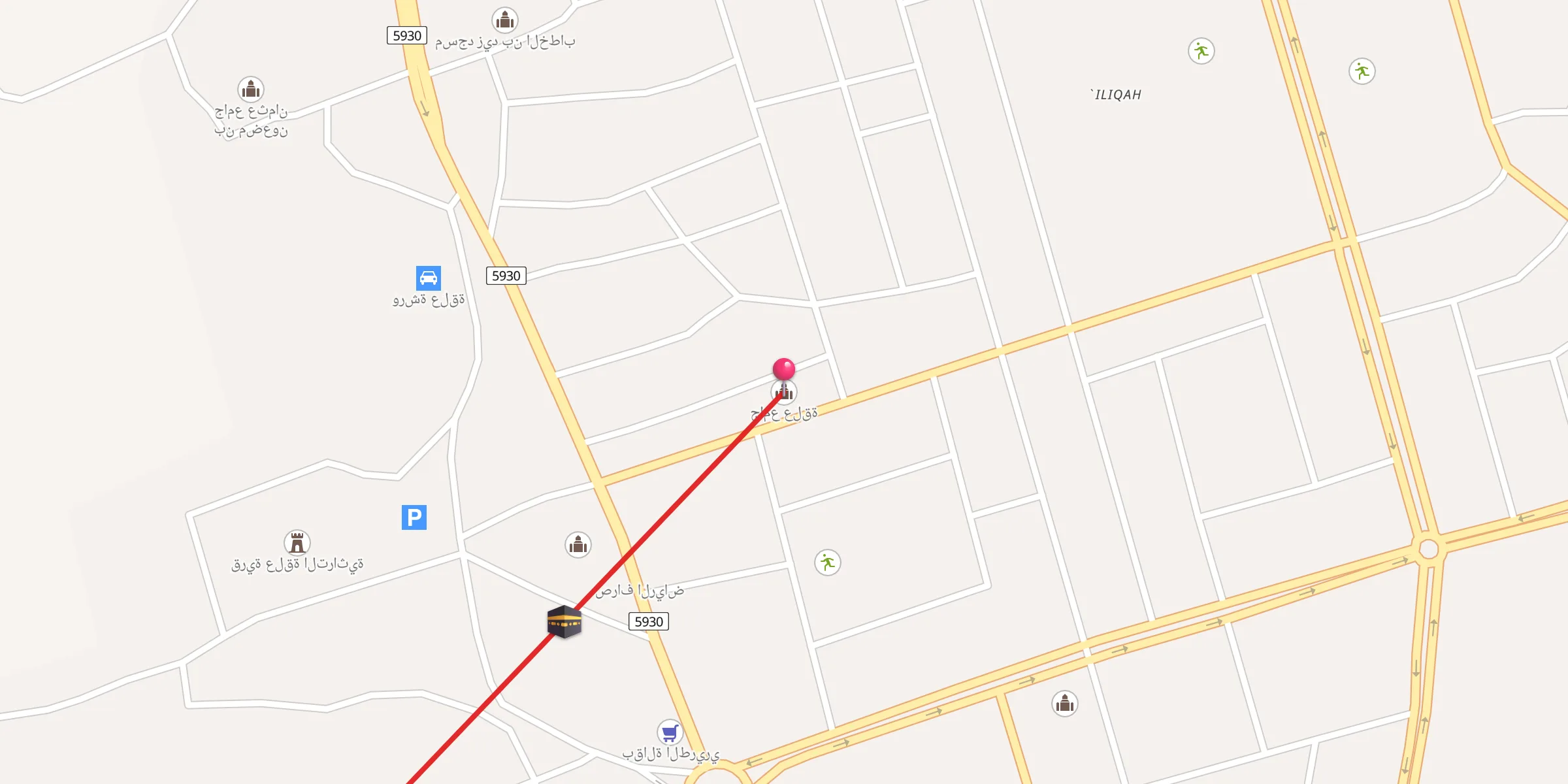 Carte de localisation : جامع علقة