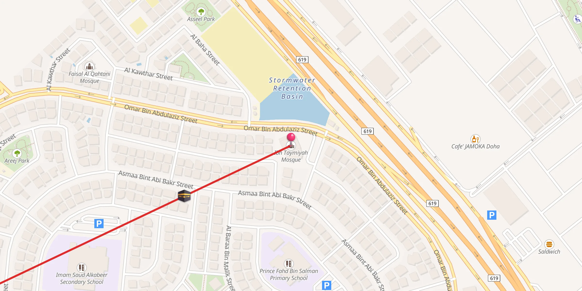 Carte de localisation : جامع ابن تيمية