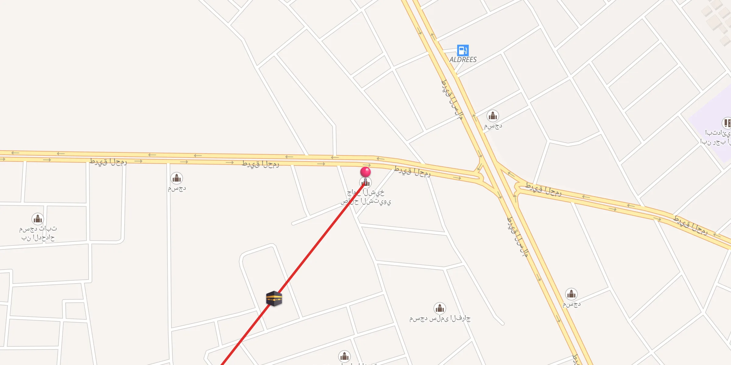 Carte de localisation : جامع الشيخ صالح الشتيوي