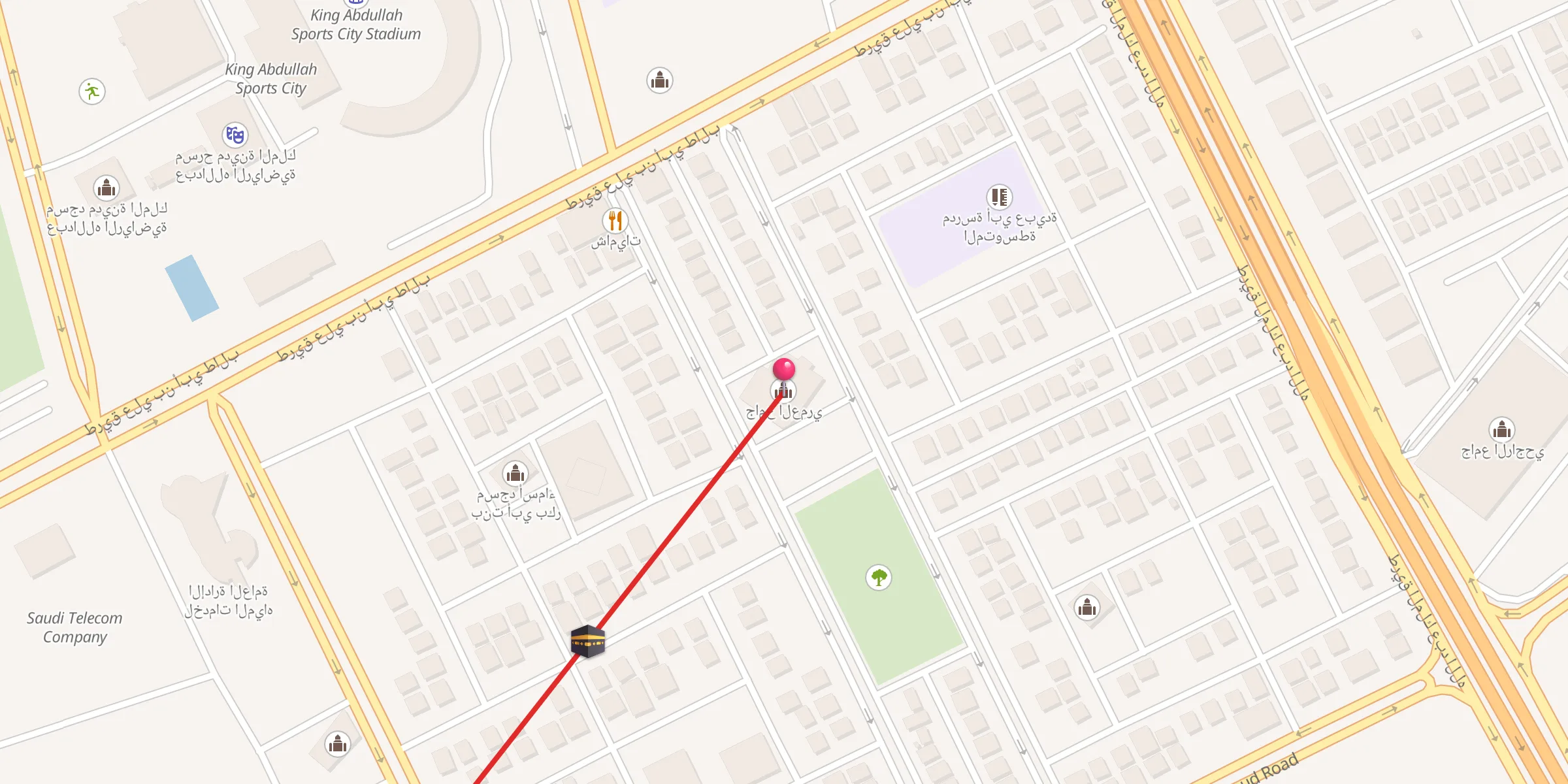 Carte de localisation : جامع العمري