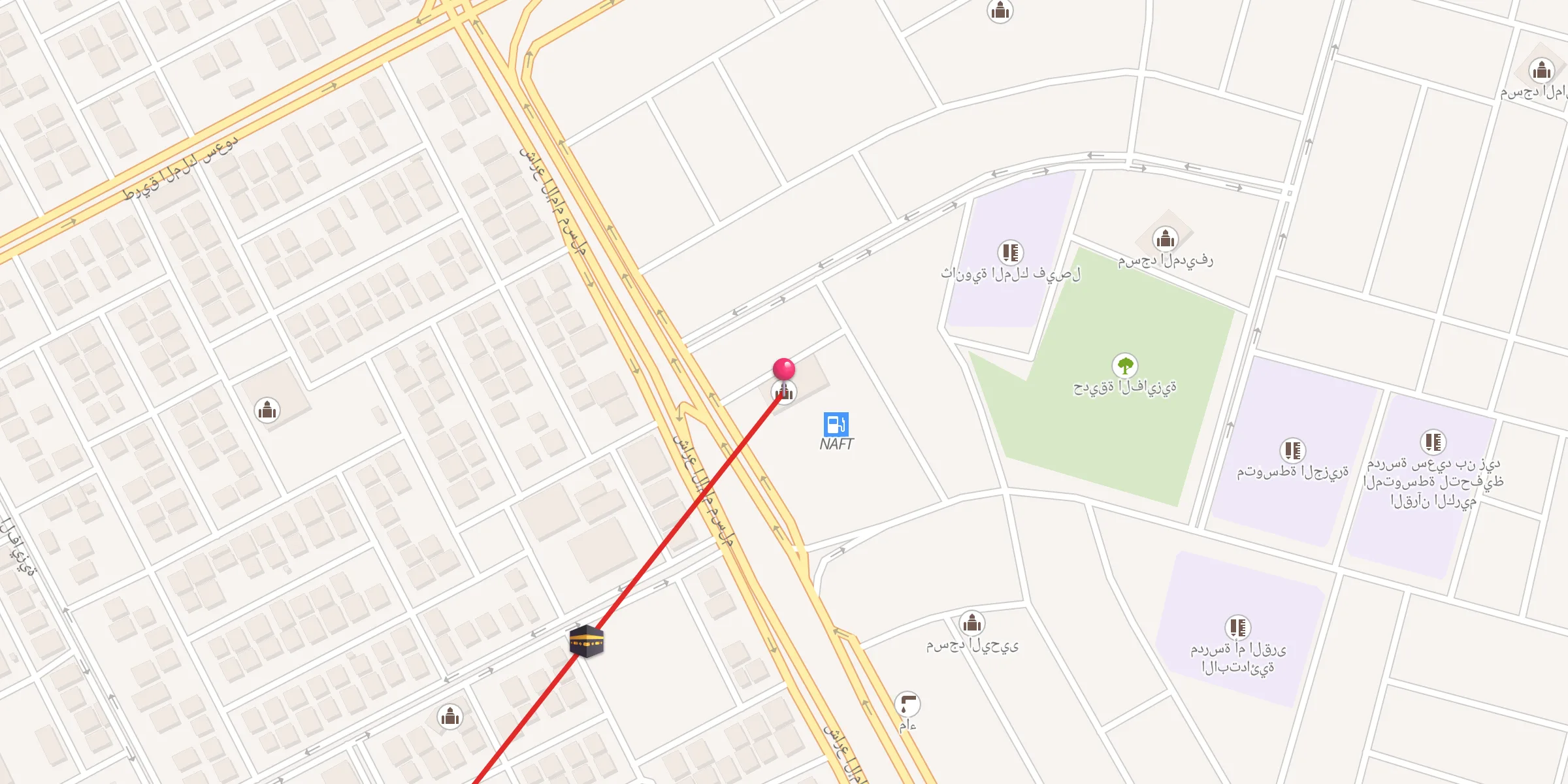 Carte de localisation : جامع الرشودي
