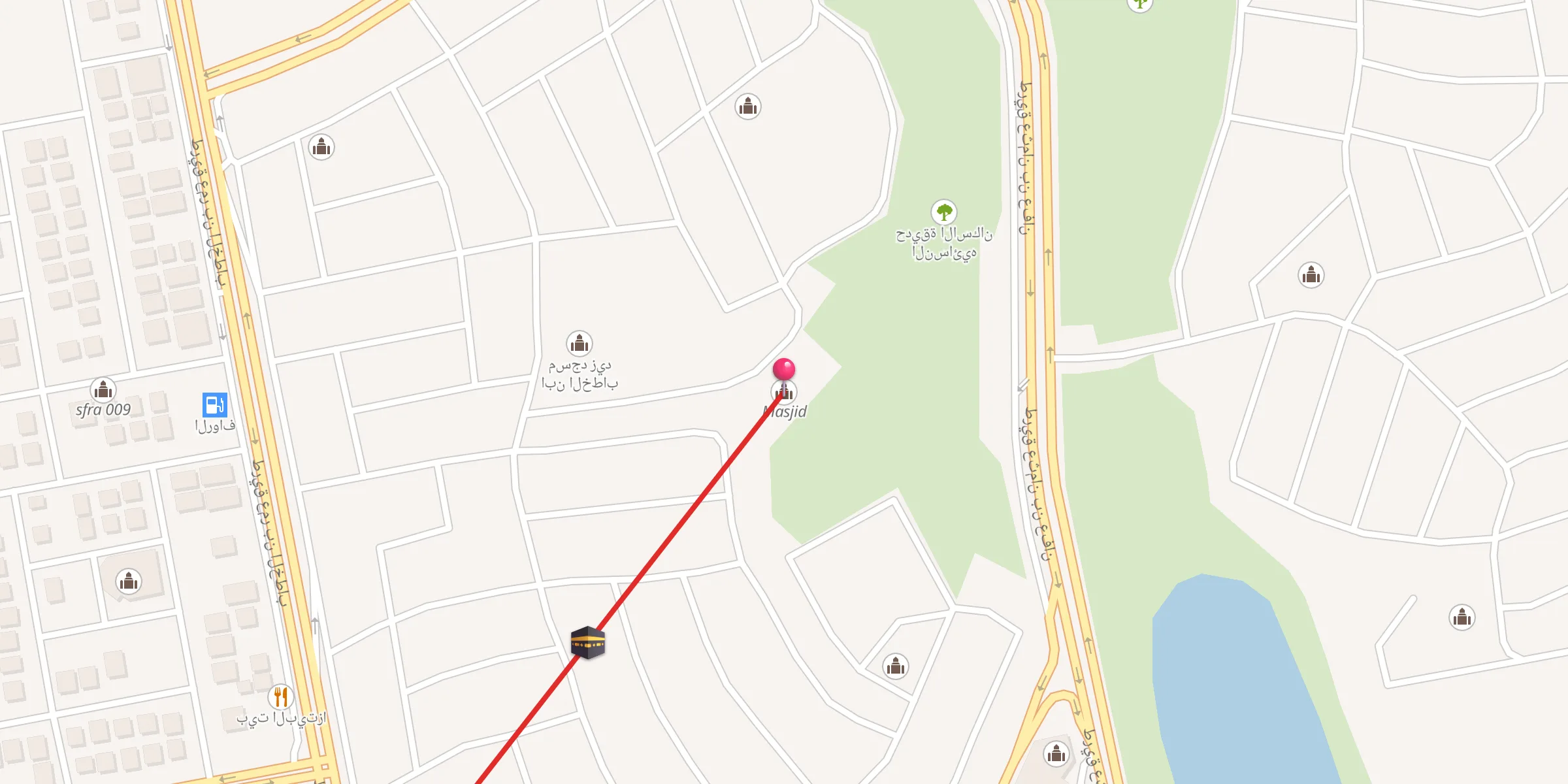Carte de localisation : مسجد