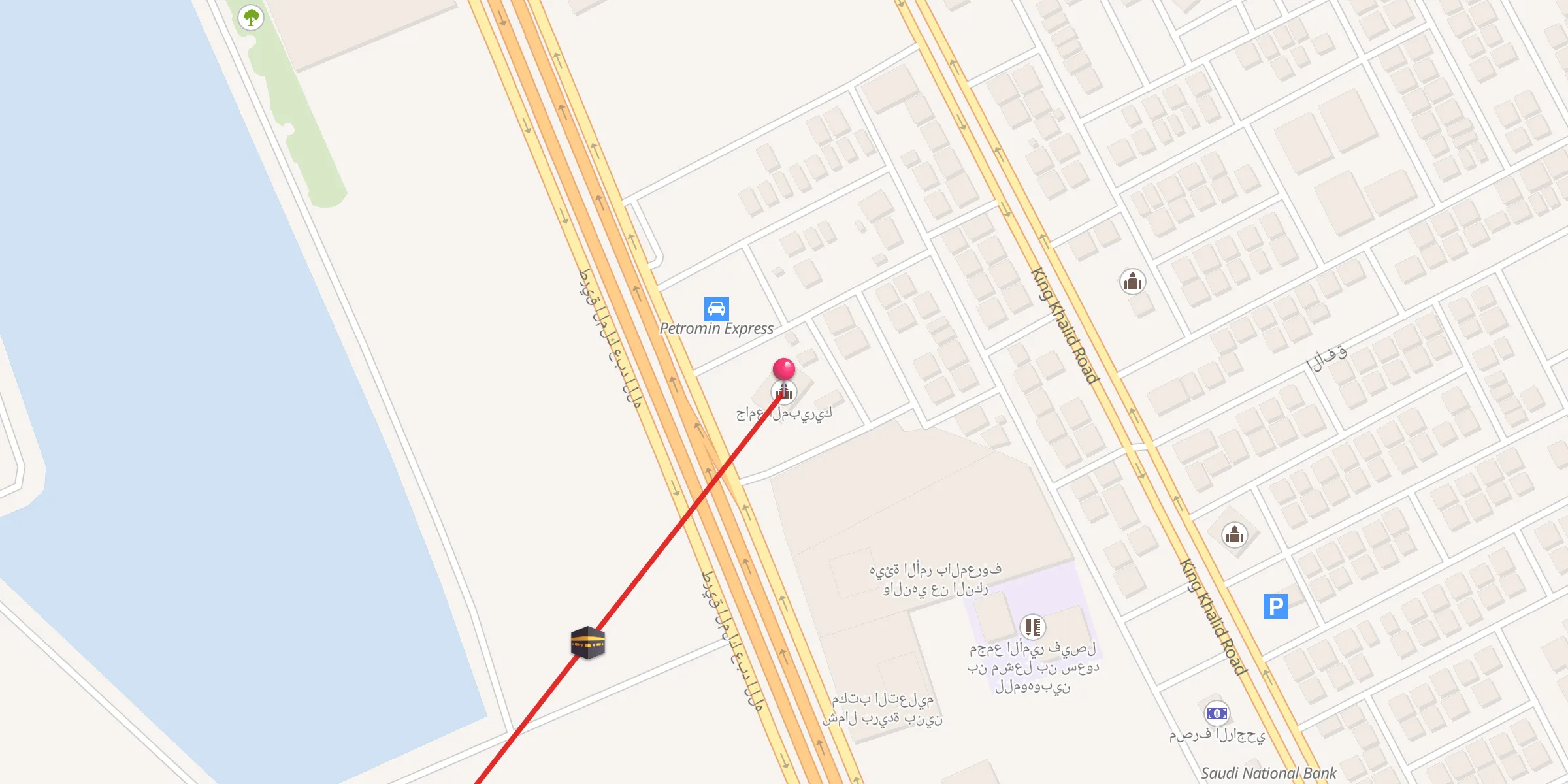 Carte de localisation : جامع المبيريك