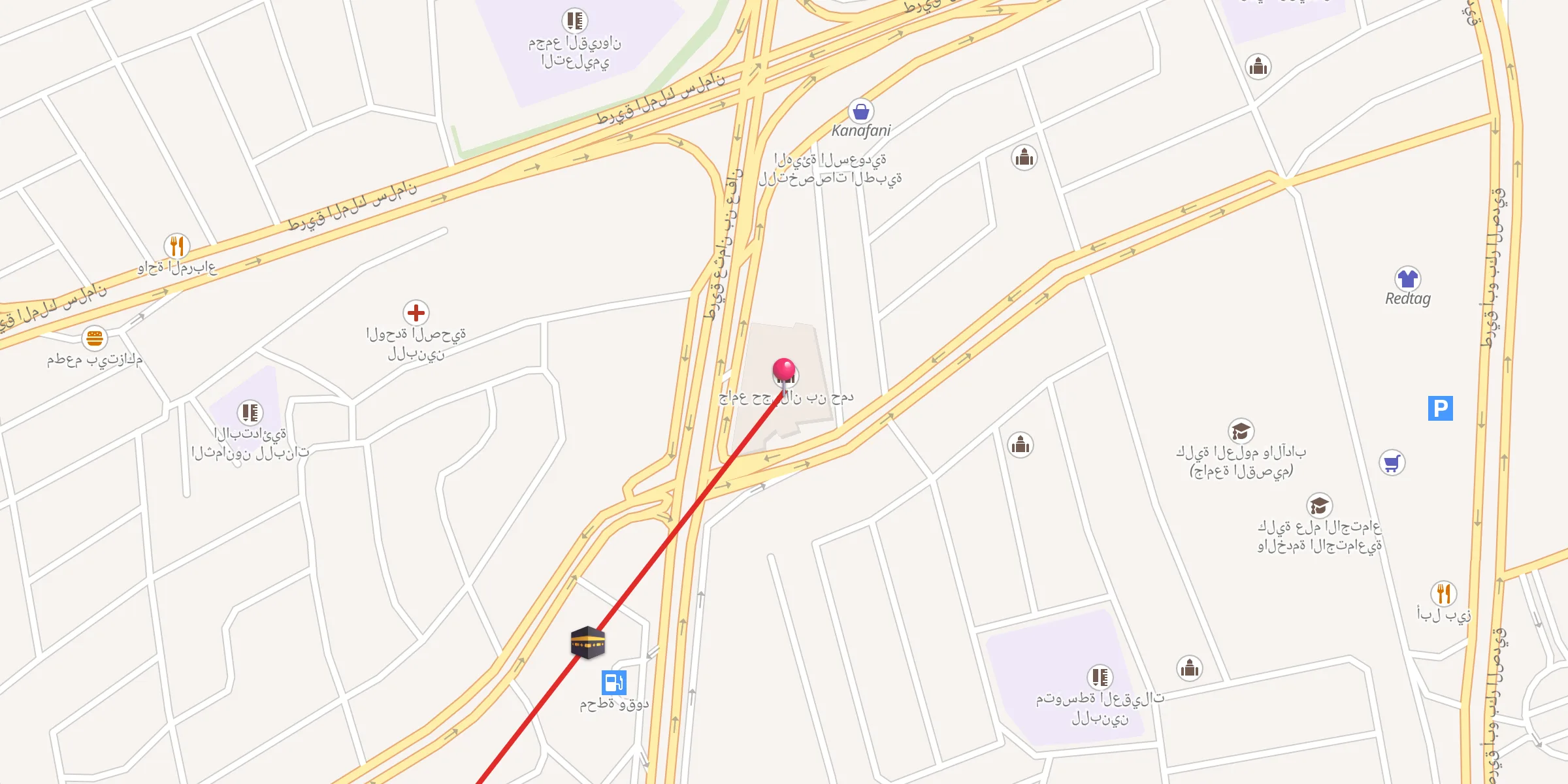 Carte de localisation : جامع حجيلان بن حمد