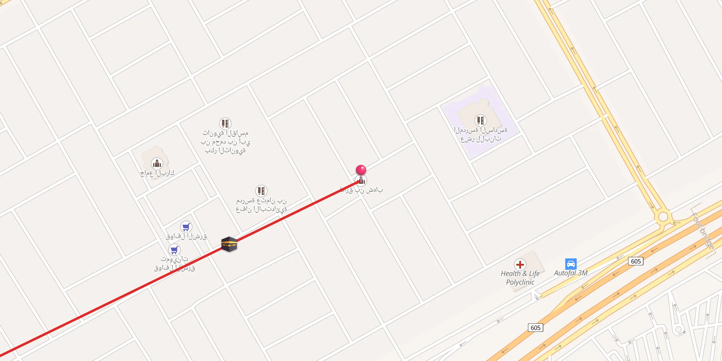 Carte de localisation : طارق بن شهاب