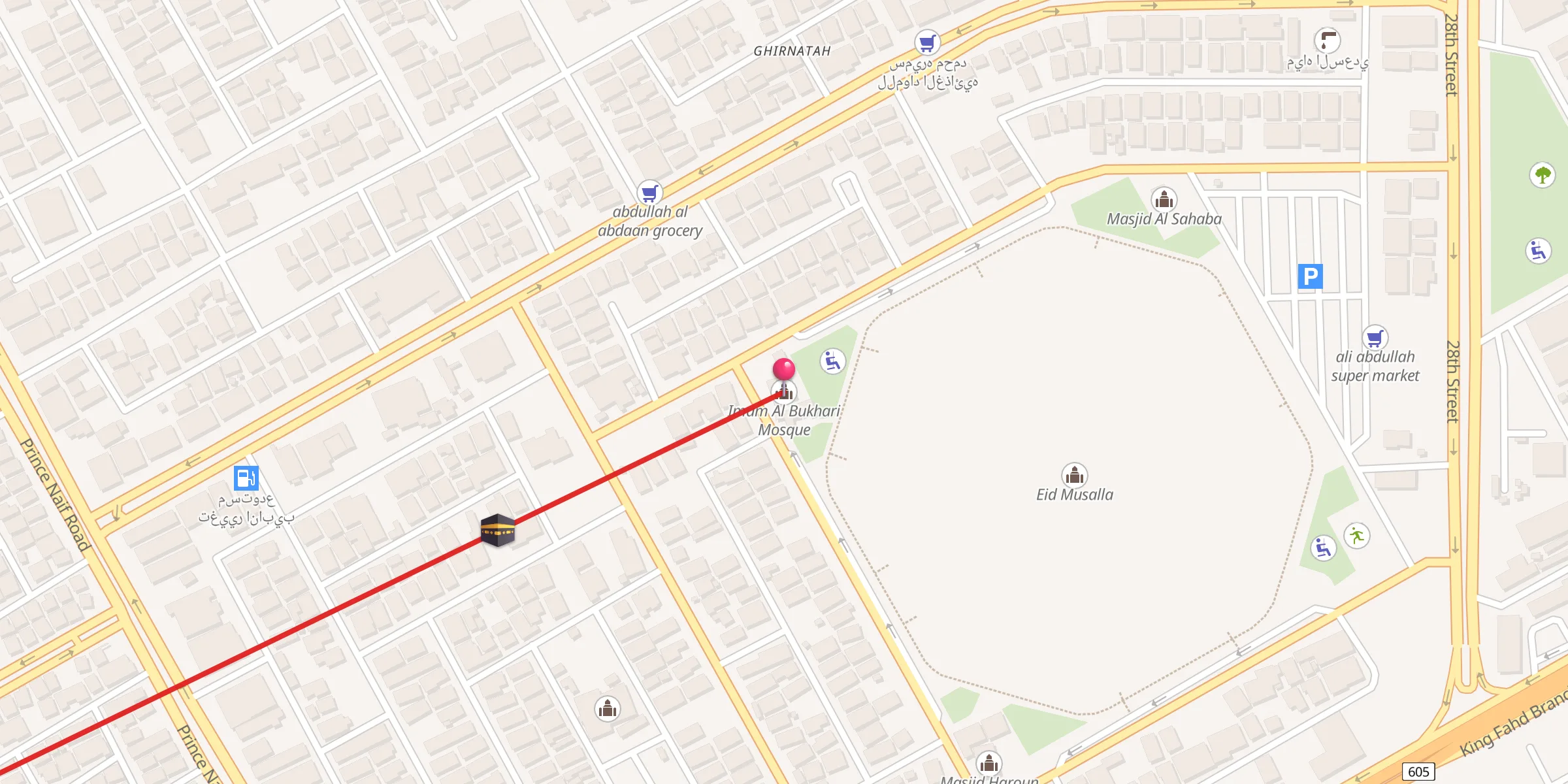 Carte de localisation : Imam Al Bukhari Mosque