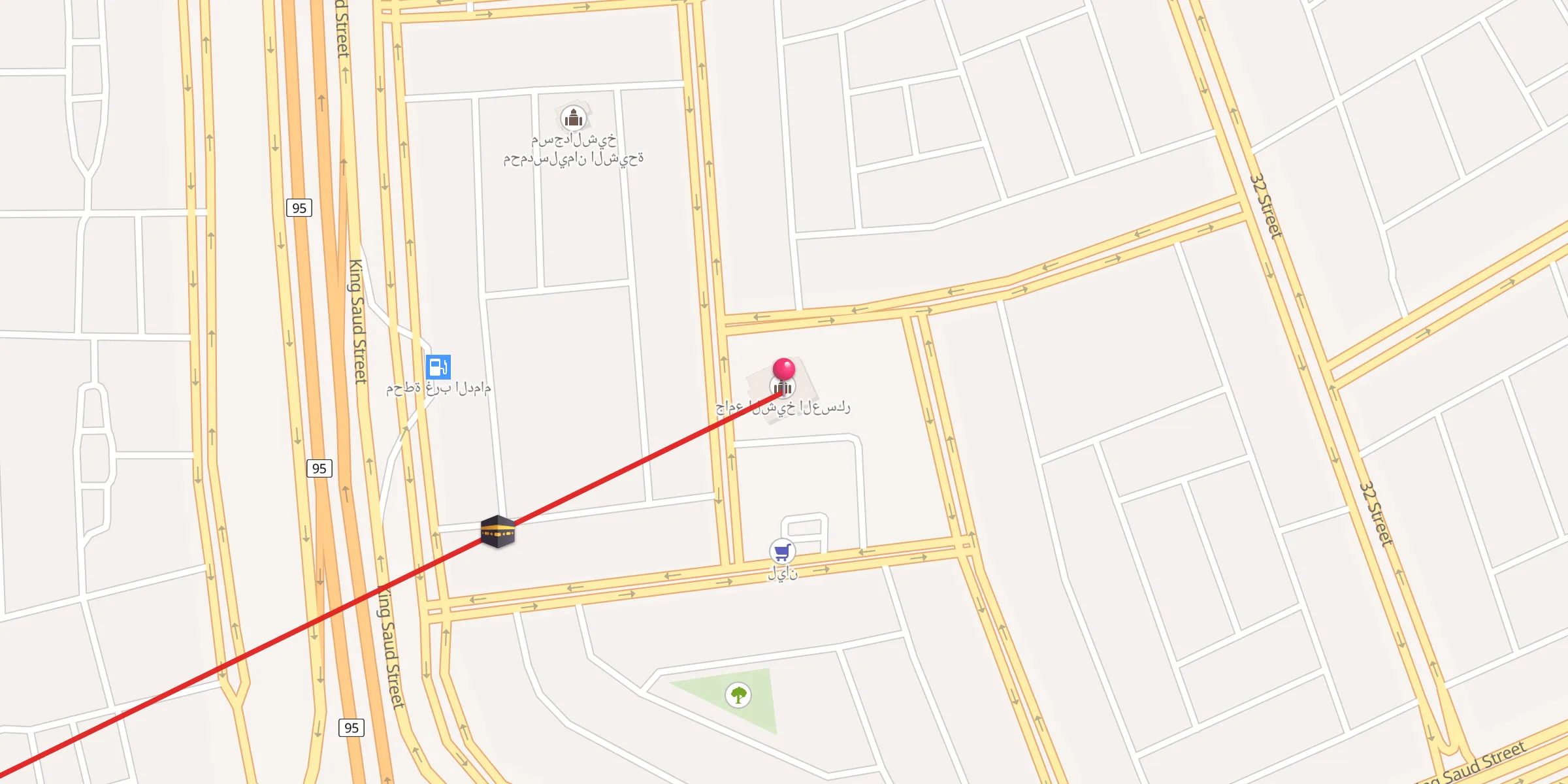 Carte de localisation : جامع الشيخ العسكر