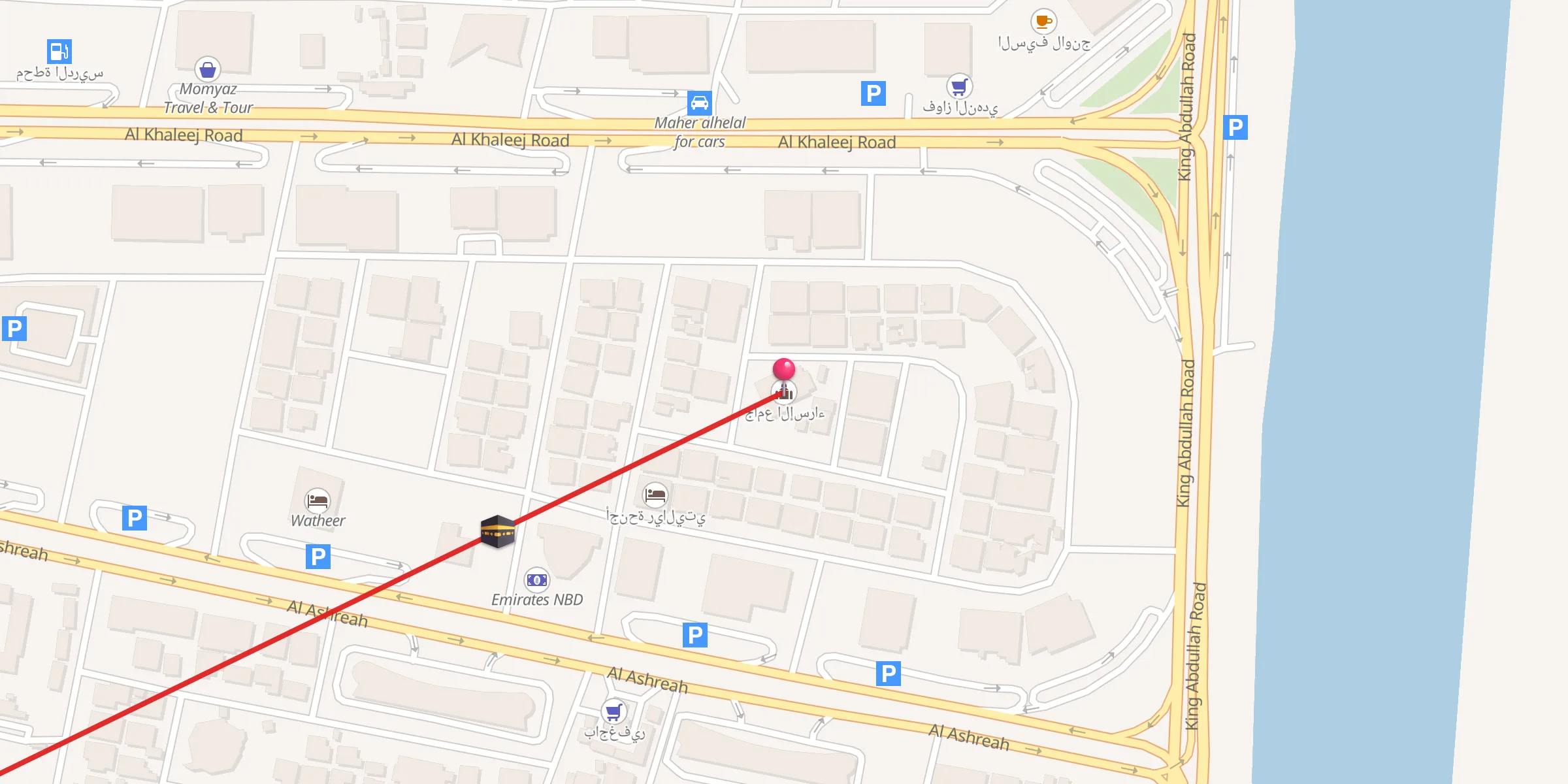 Carte de localisation : جامع الإسراء