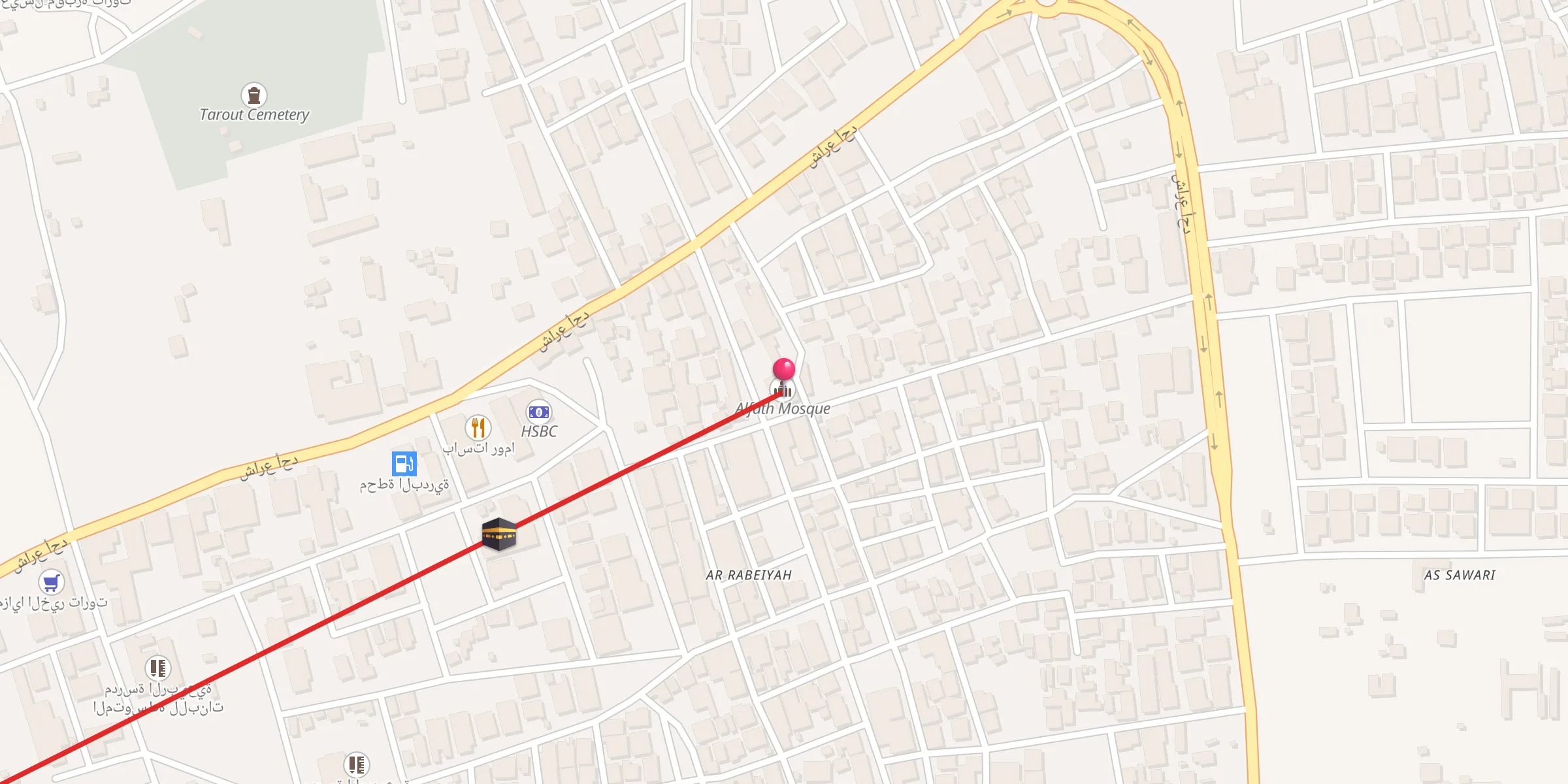Carte de localisation : مسجد الفتح